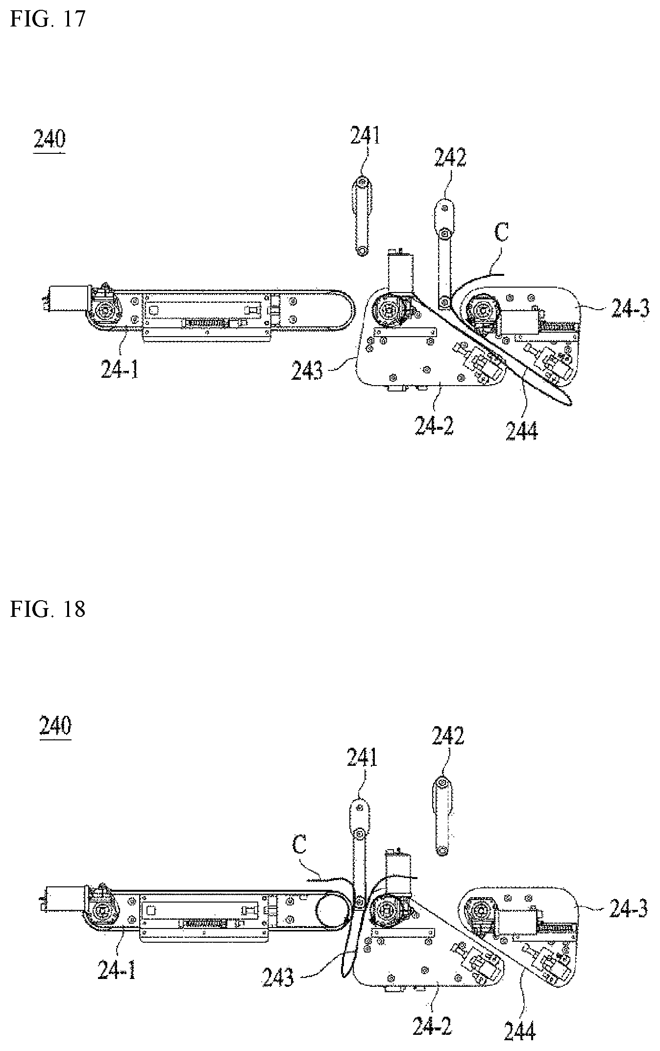 Patent US12104314 Figure 11 – Clothes folding apparatus
