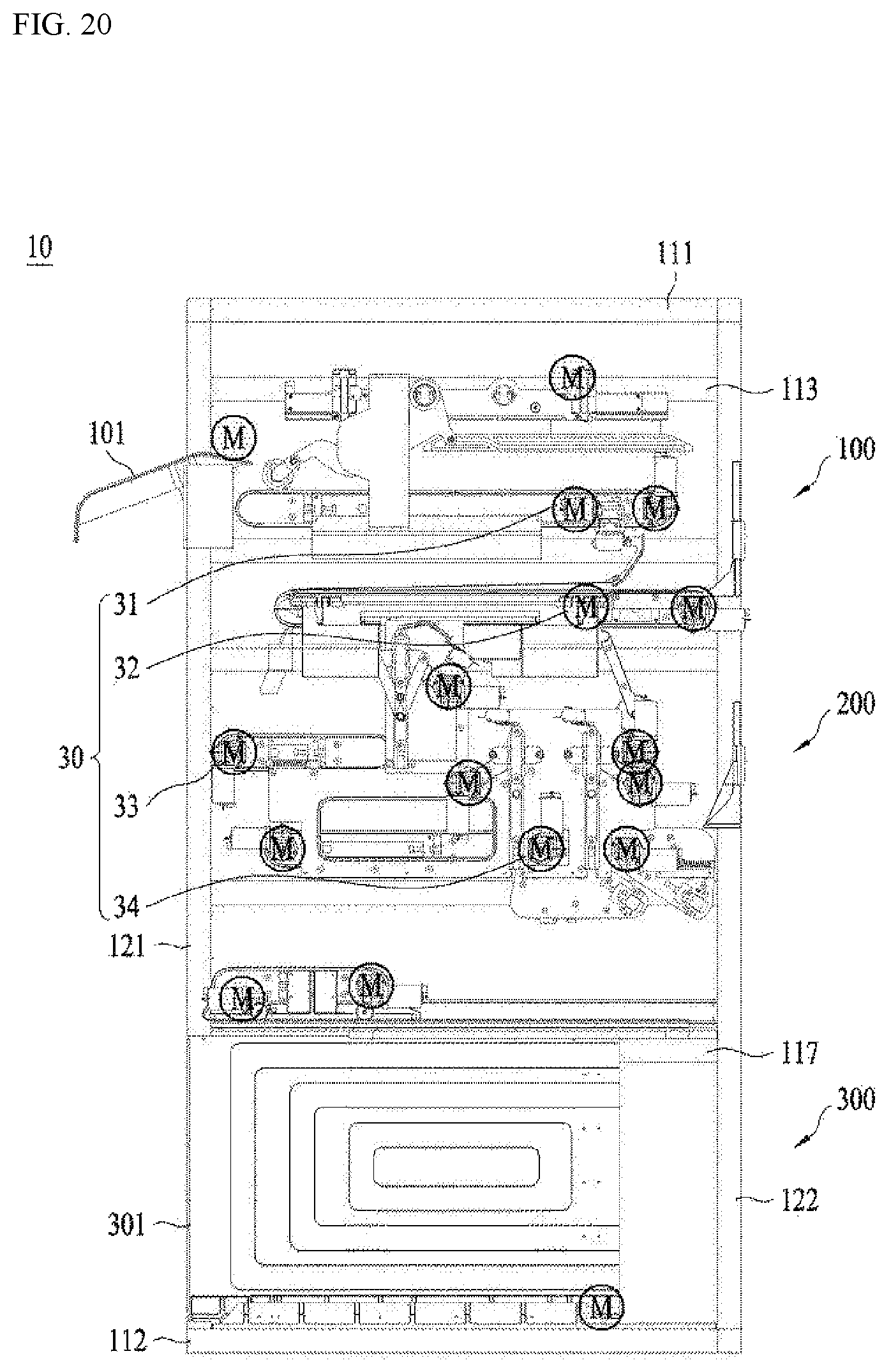 Patent US12104314 Figure 13 – Clothes folding apparatus