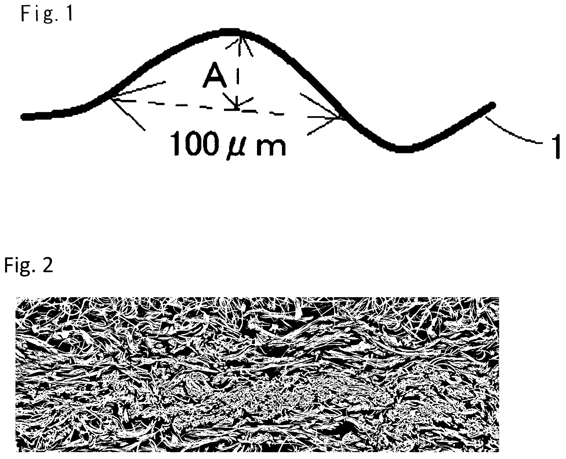 Patent US12104317 — Artificial leather base material, method for production thereof, and napped artificial leather — Figure 1