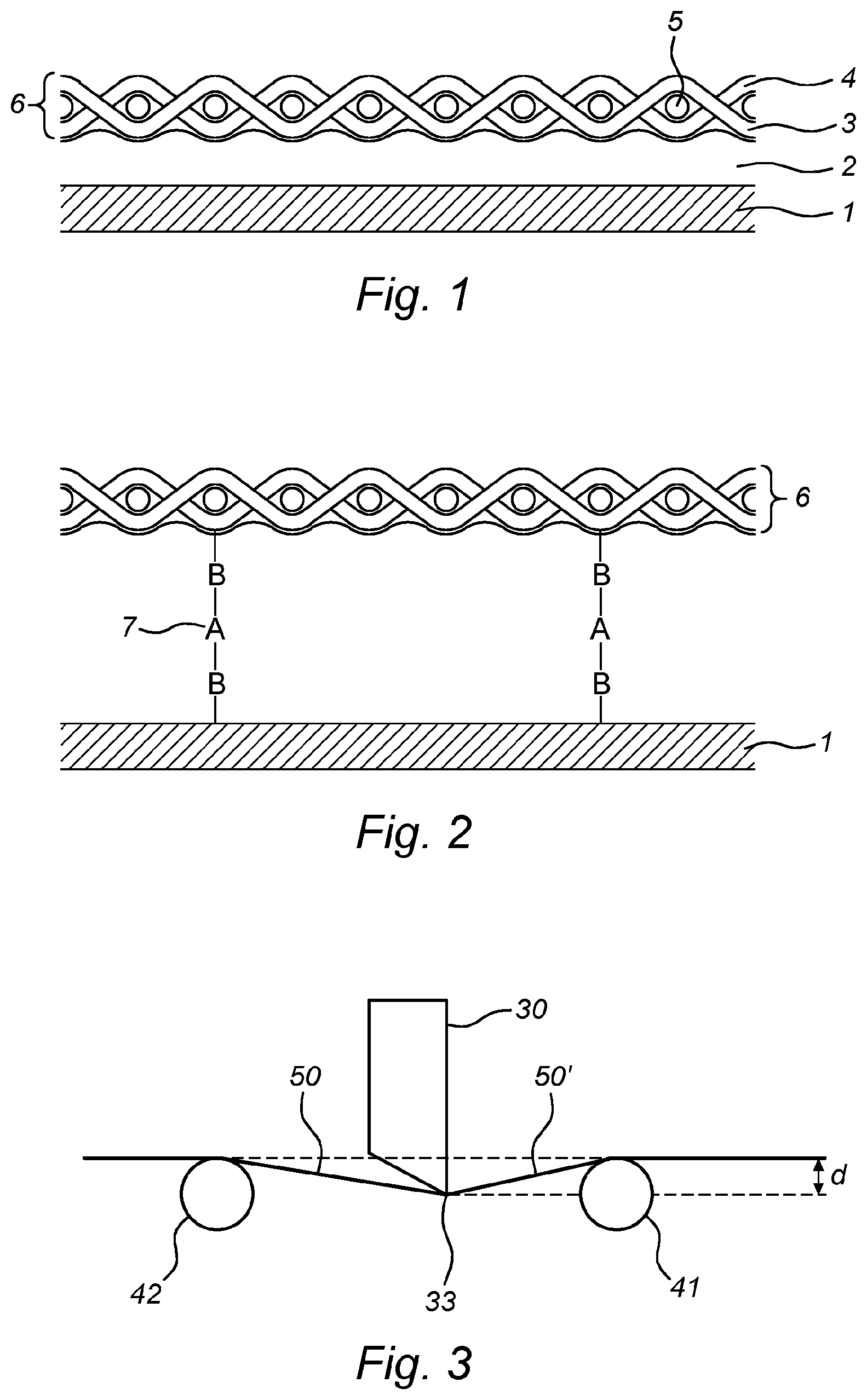 Patent US12104318 Figure 1 – Polyester carpet tile or carpet strip and method for manufacturing a polyester carpet tile or carpet strip