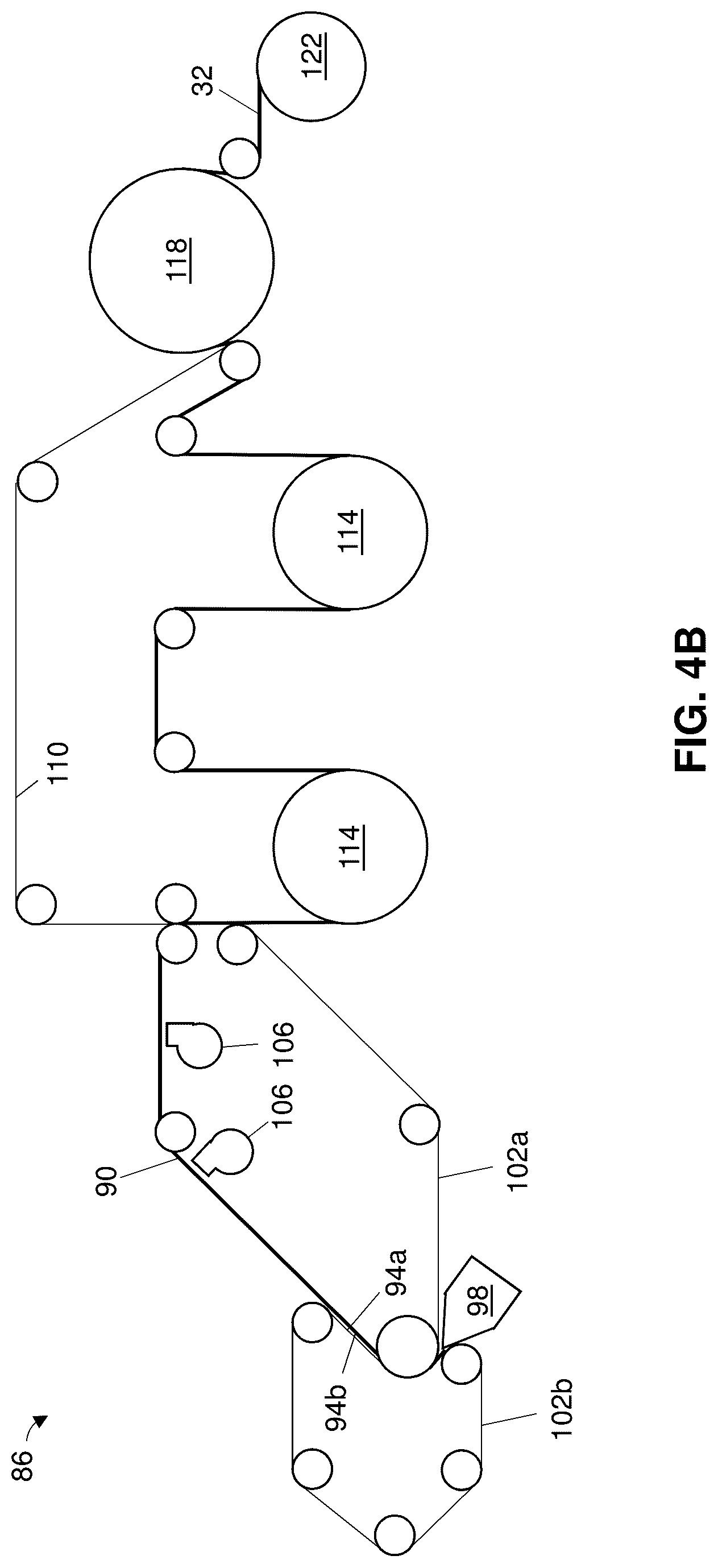 Patent US12104327 Figure 4 – Tissues and paper towels incorporating surface enhanced pulp fibers and methods of making the same
