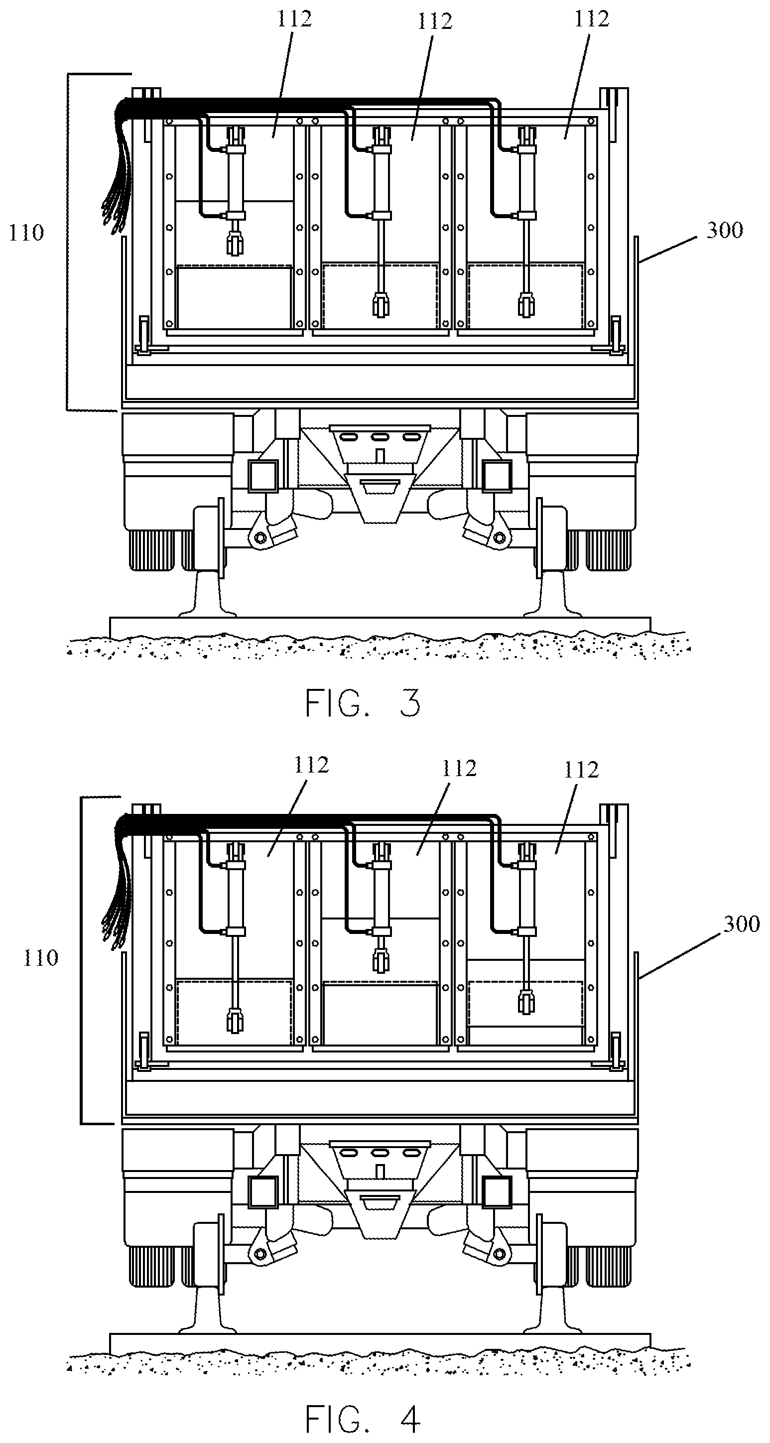 Patent US12104329 Figure 3 – Dumping system for delivery of aggregate to a railroad track