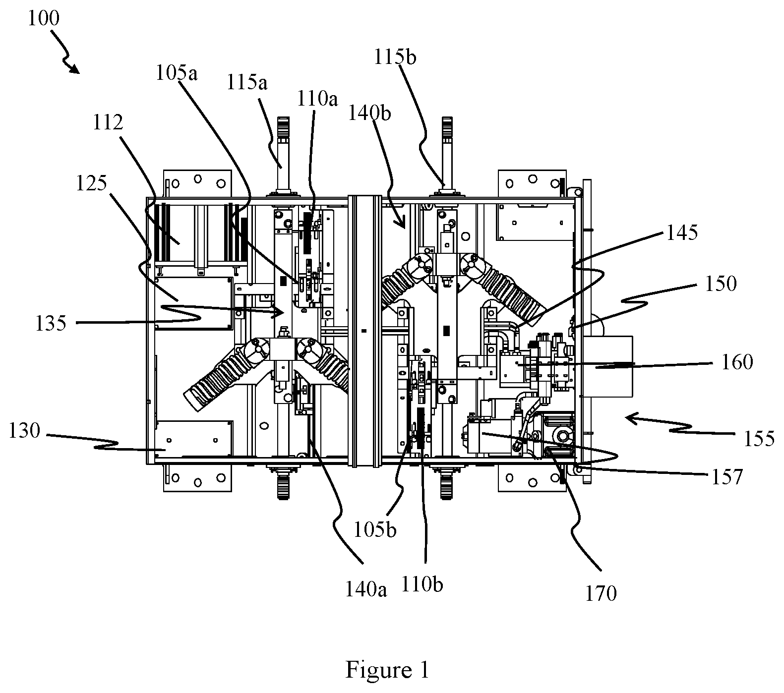 Patent US12104331 Figure 1 – Saborage-resistant switch device for moving railroad switch points