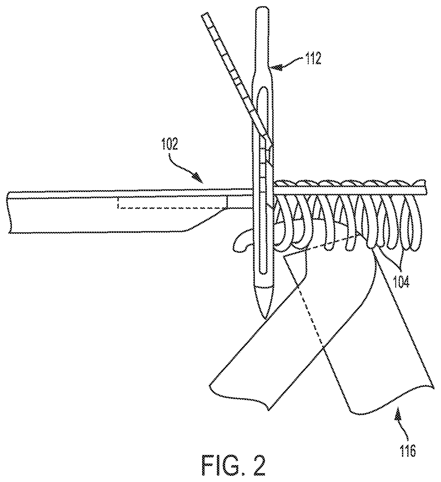 Patent US12104332 Figure 2 – Artificial turf and associated devices and methods for making same