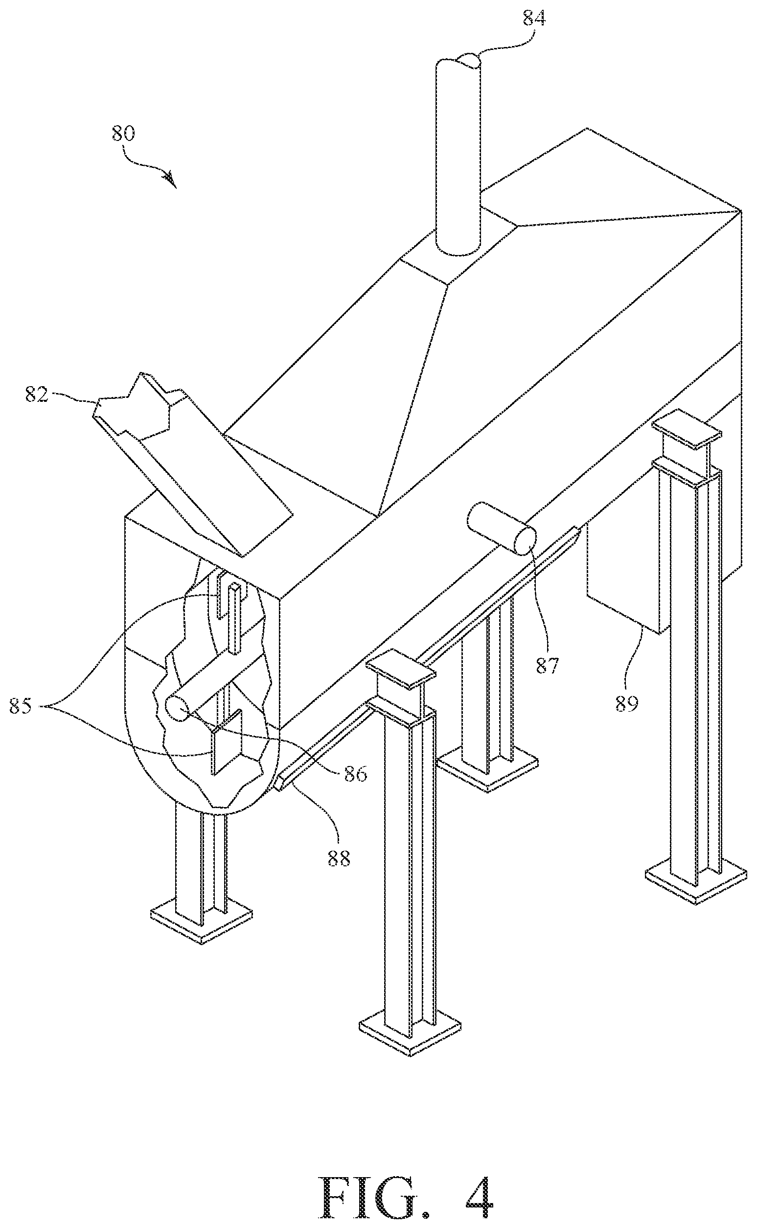 Patent US12104333 Figure 4 – System and method for processing recycled asphalt pavement or aggregate for asphalt production