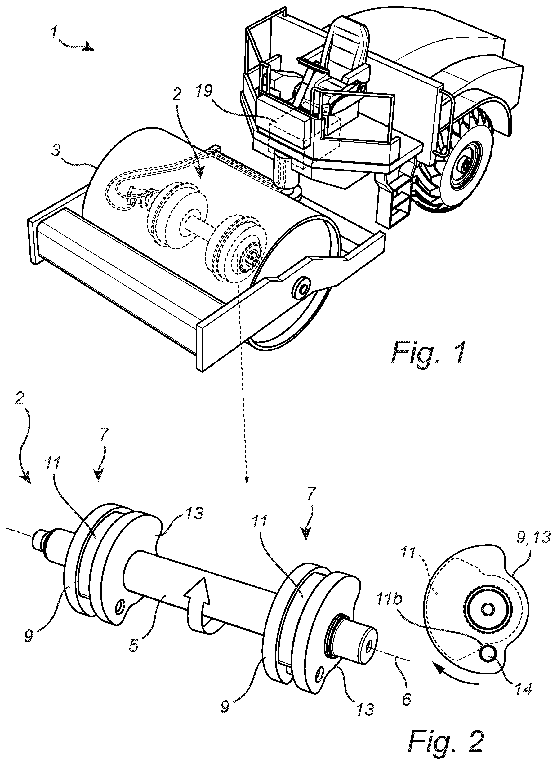 Patent US12104334 Figure 1 – Method of controlling operation of a vibratory roller