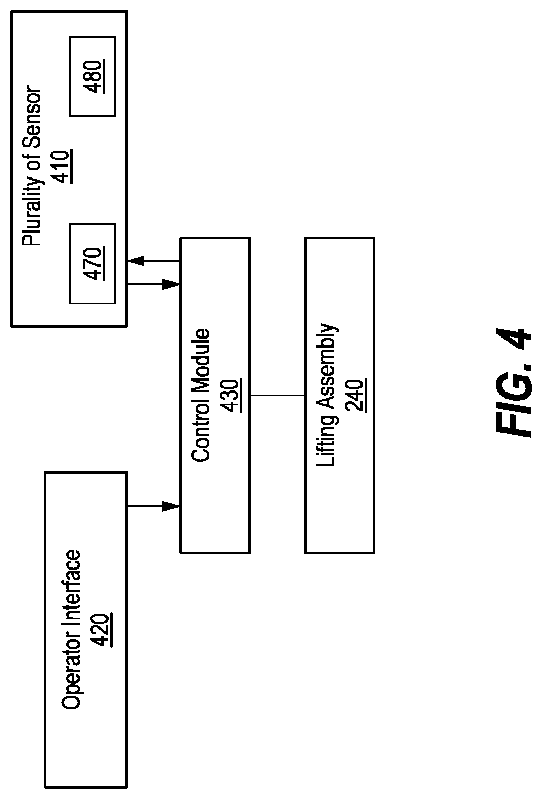 Patent US12104335 Figure 4 – System and method for automatic lowering of a paving machine screed assembly