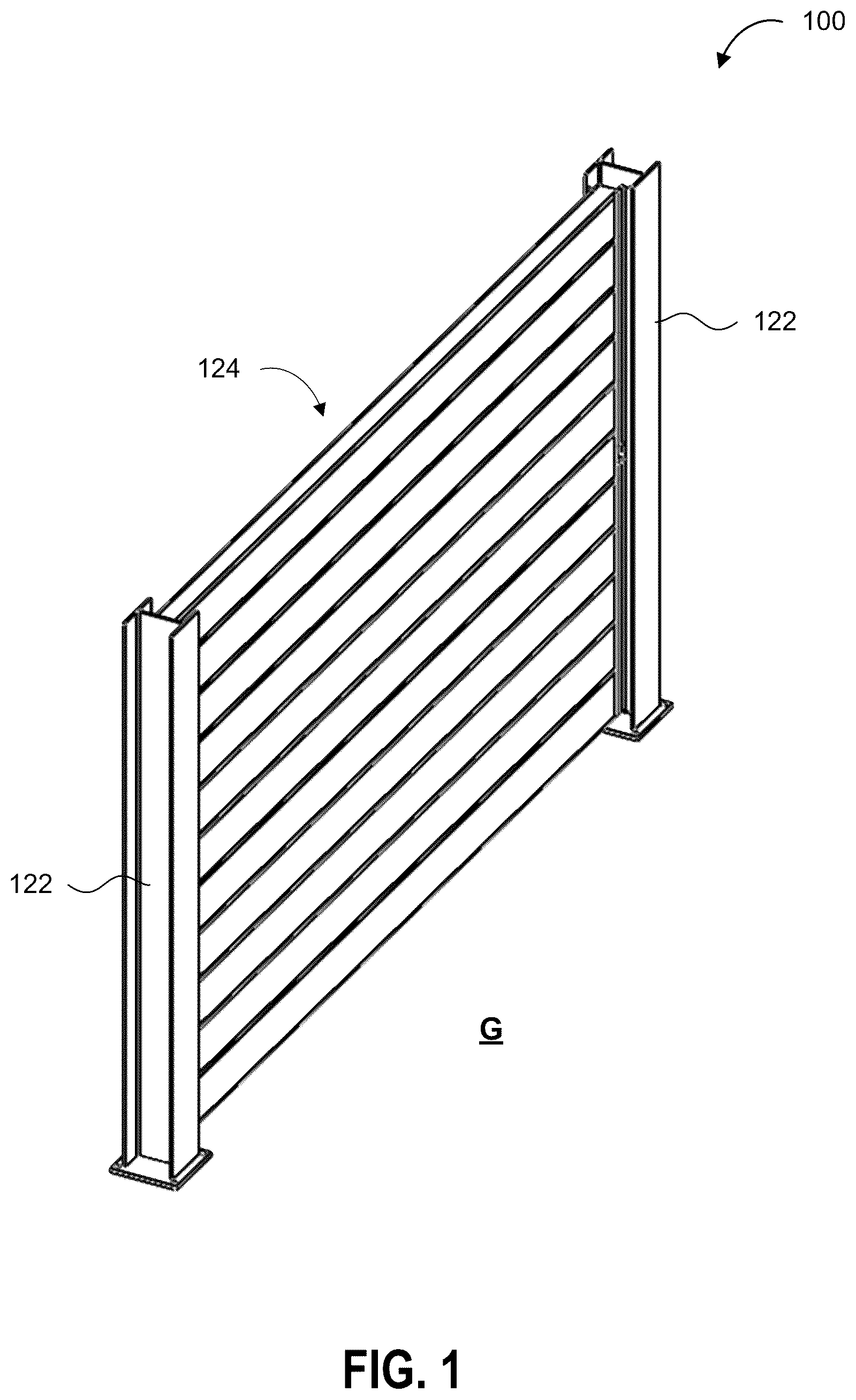 Patent US12104339 Figure 1 – Sound wall and method of constructing the same
