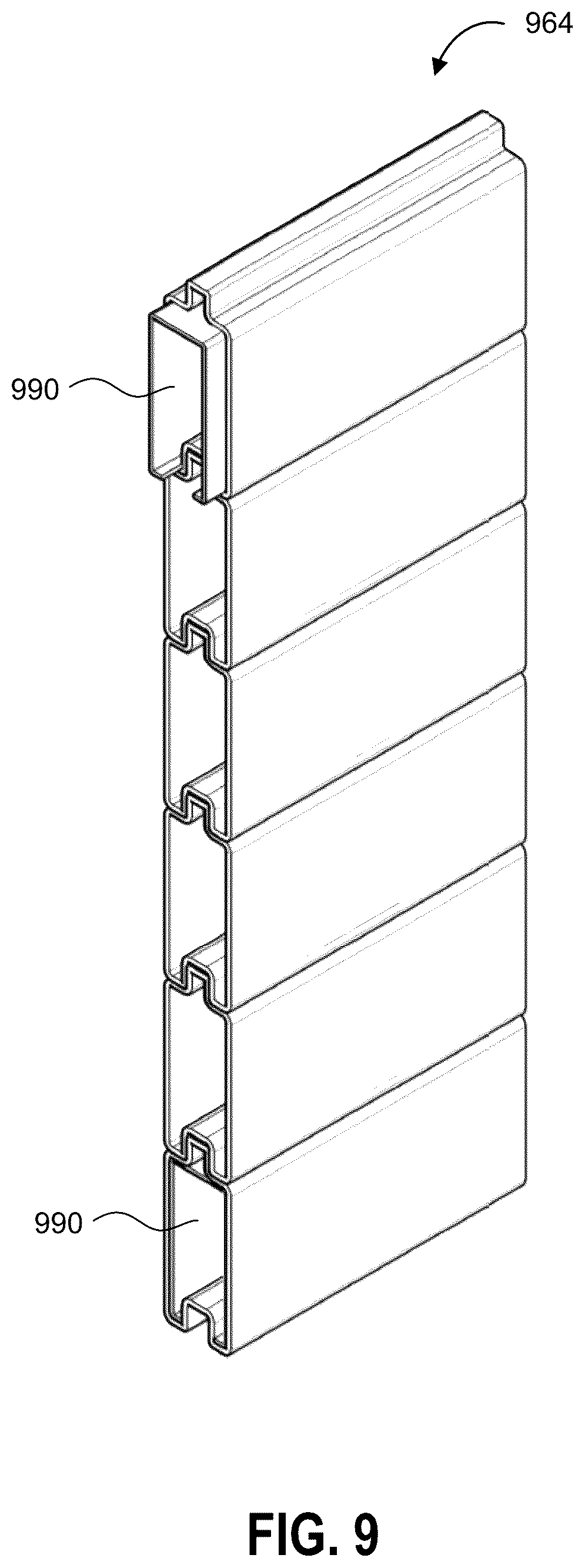 Patent US12104339 Figure 9 – Sound wall and method of constructing the same