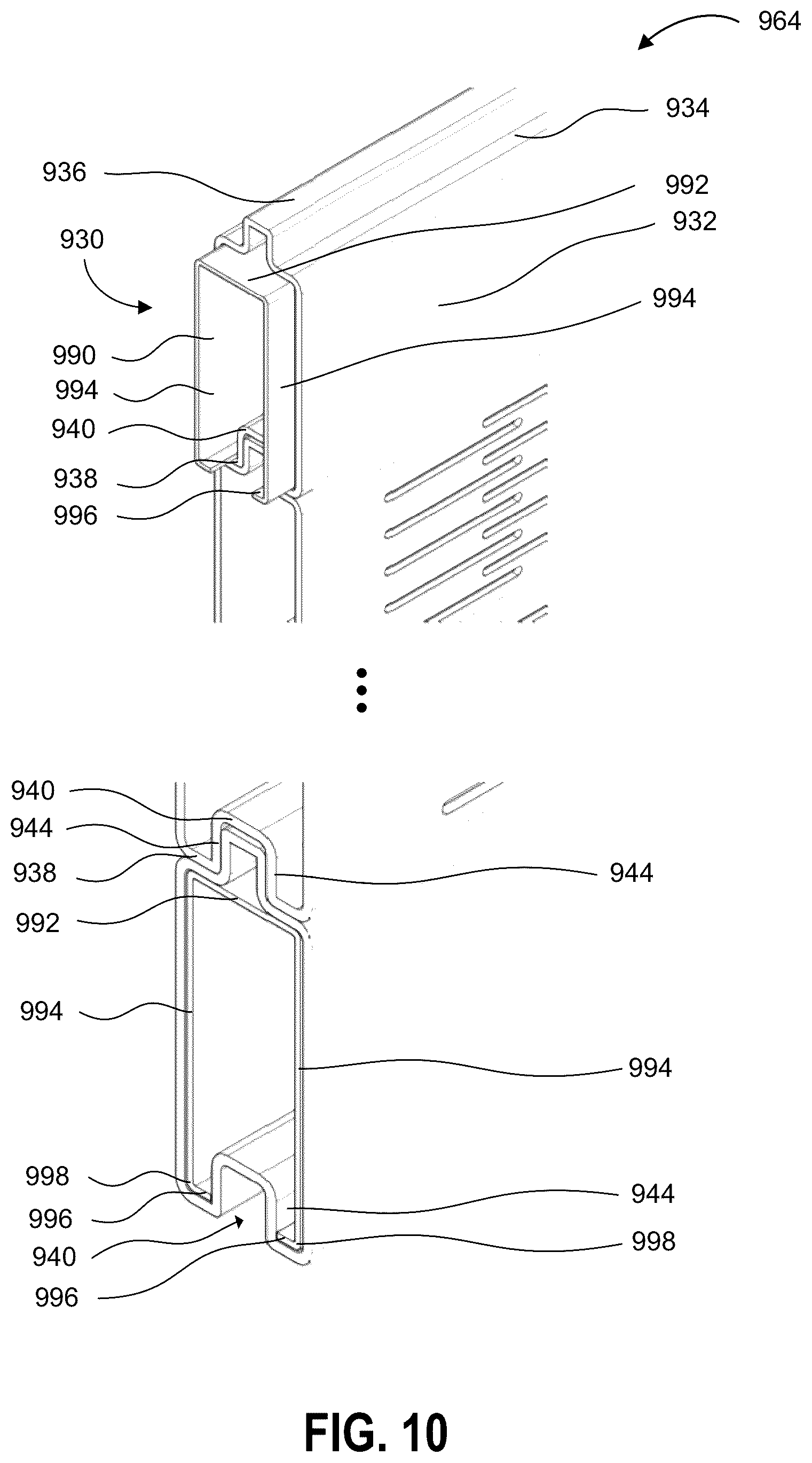 Patent US12104339 Figure 10 – Sound wall and method of constructing the same
