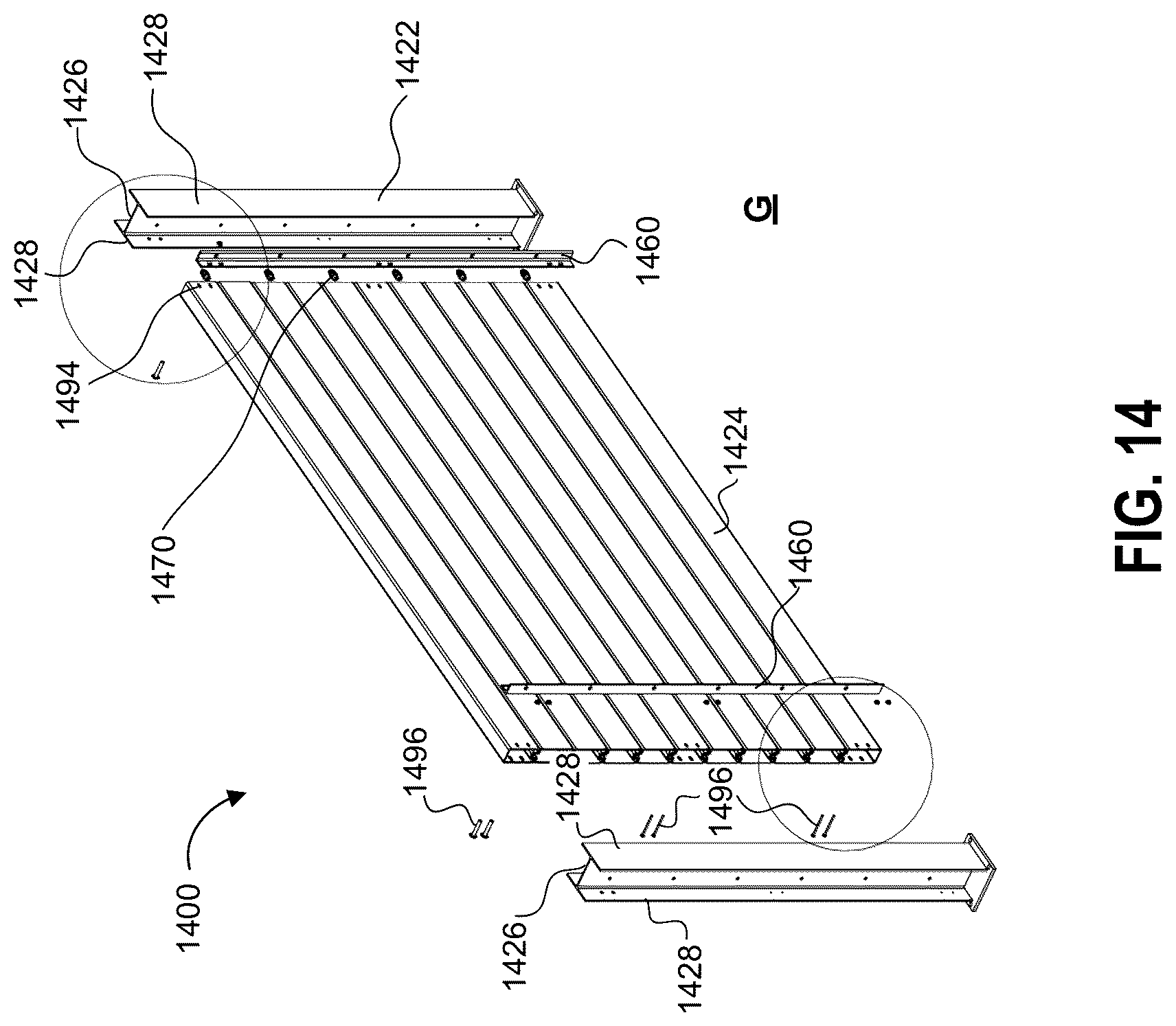 Patent US12104339 Figure 14 – Sound wall and method of constructing the same