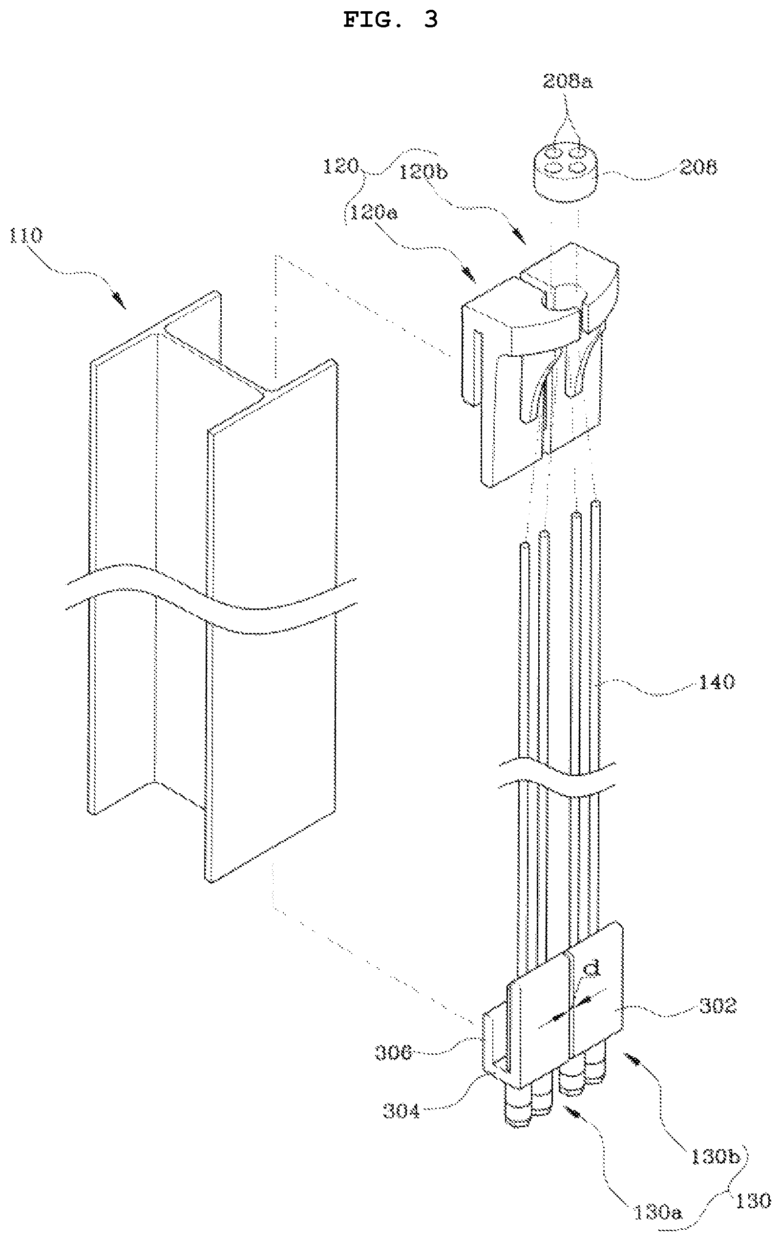 Patent US12104343 Figure 3 – Thumb pile including fitting bracket and method for constructing structure for temporary earth retaining
