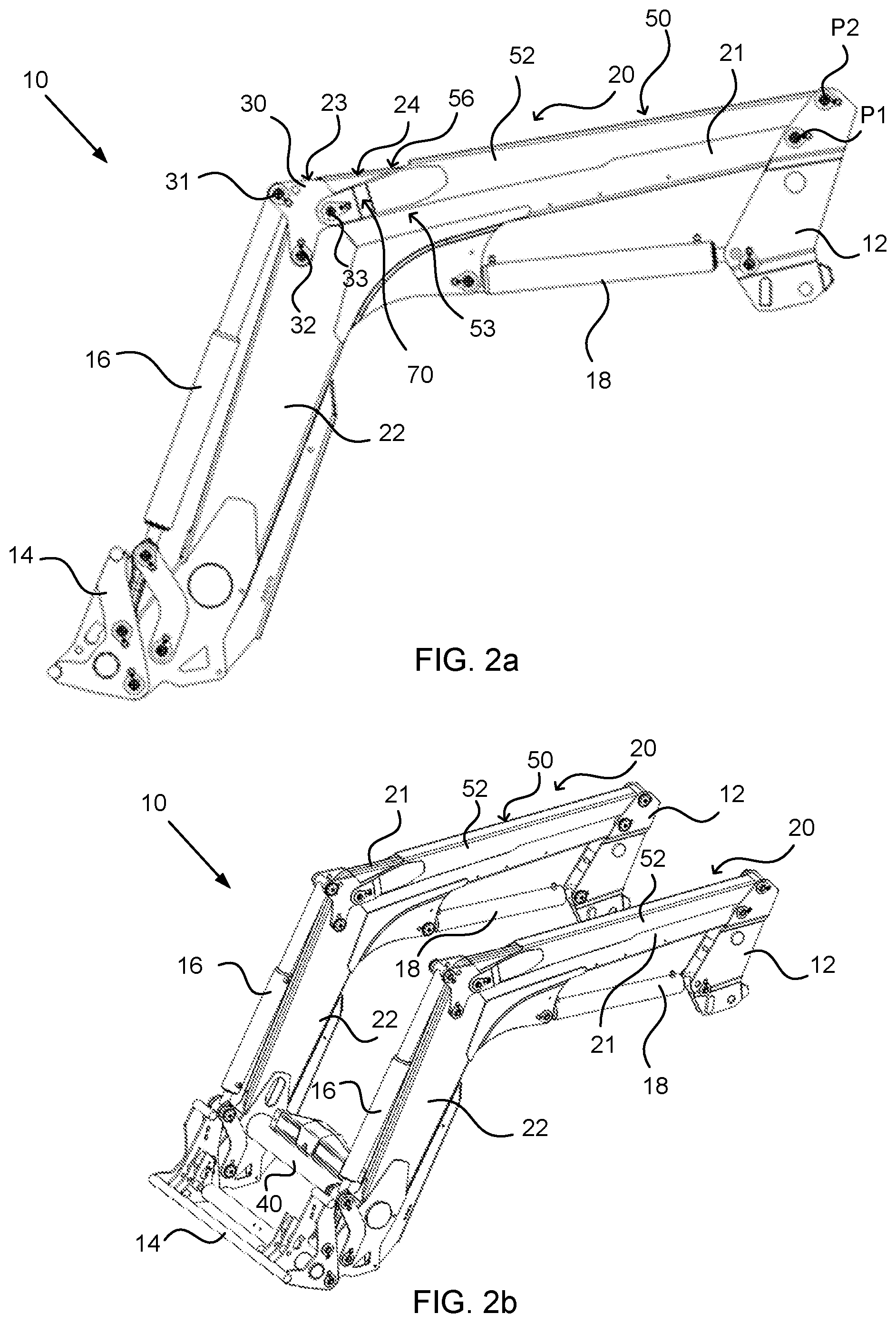 Patent US12104346 Figure 2 – Front loader for a working vehicle and a working vehicle