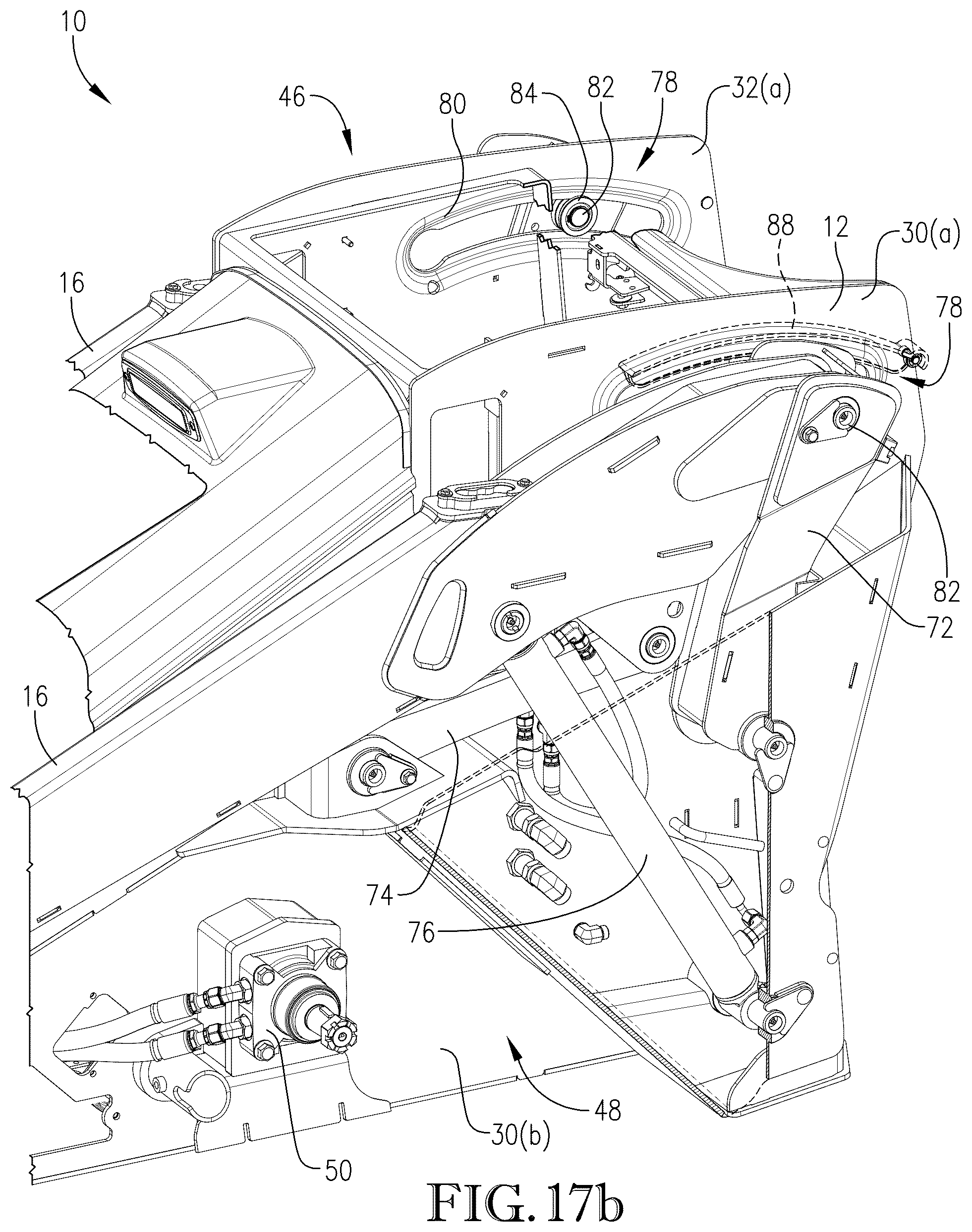 Patent US12104348 Figure 20 – Loader with improved arm path