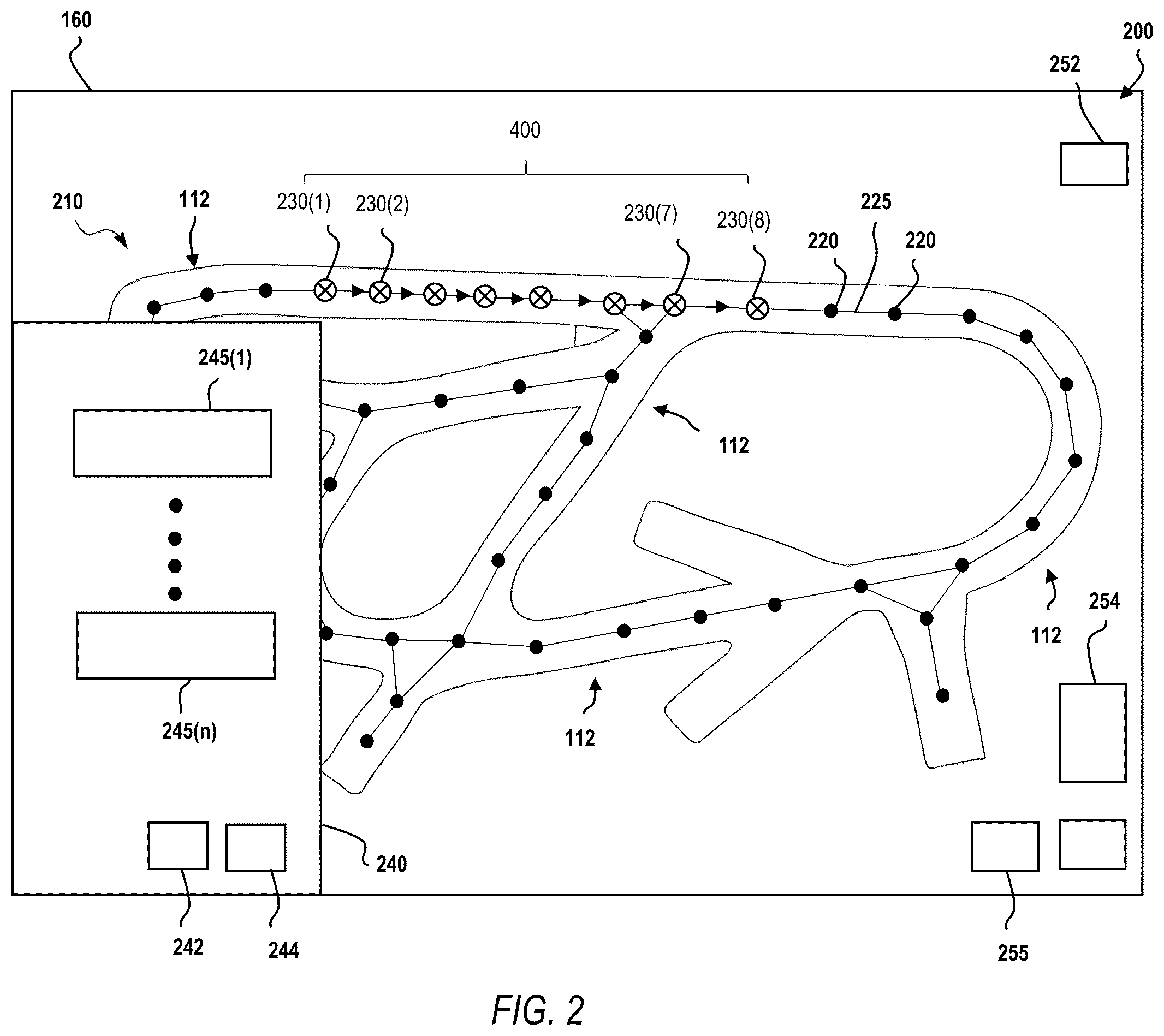 Patent US12104354 Figure 2 – System, apparatus, and method to select and apply route properties of a mine site