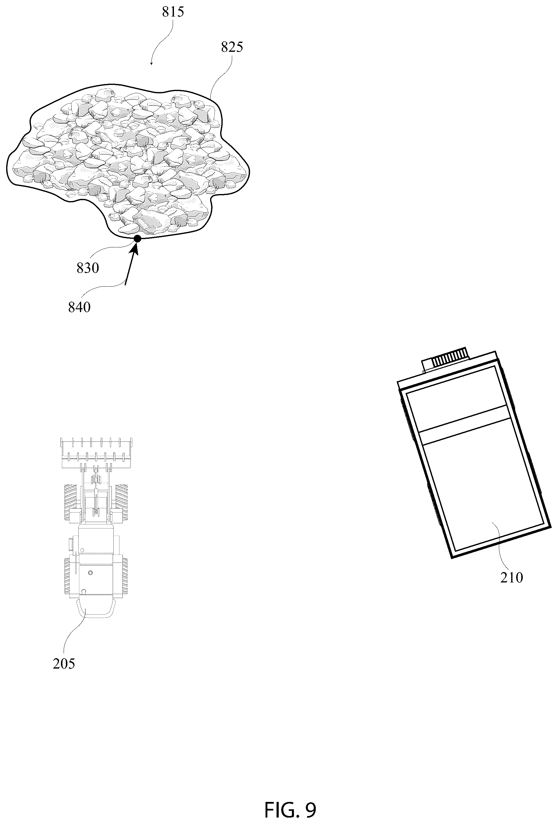 Patent US12104355 Figure 9 – Truck load dumping for an autonomous loader