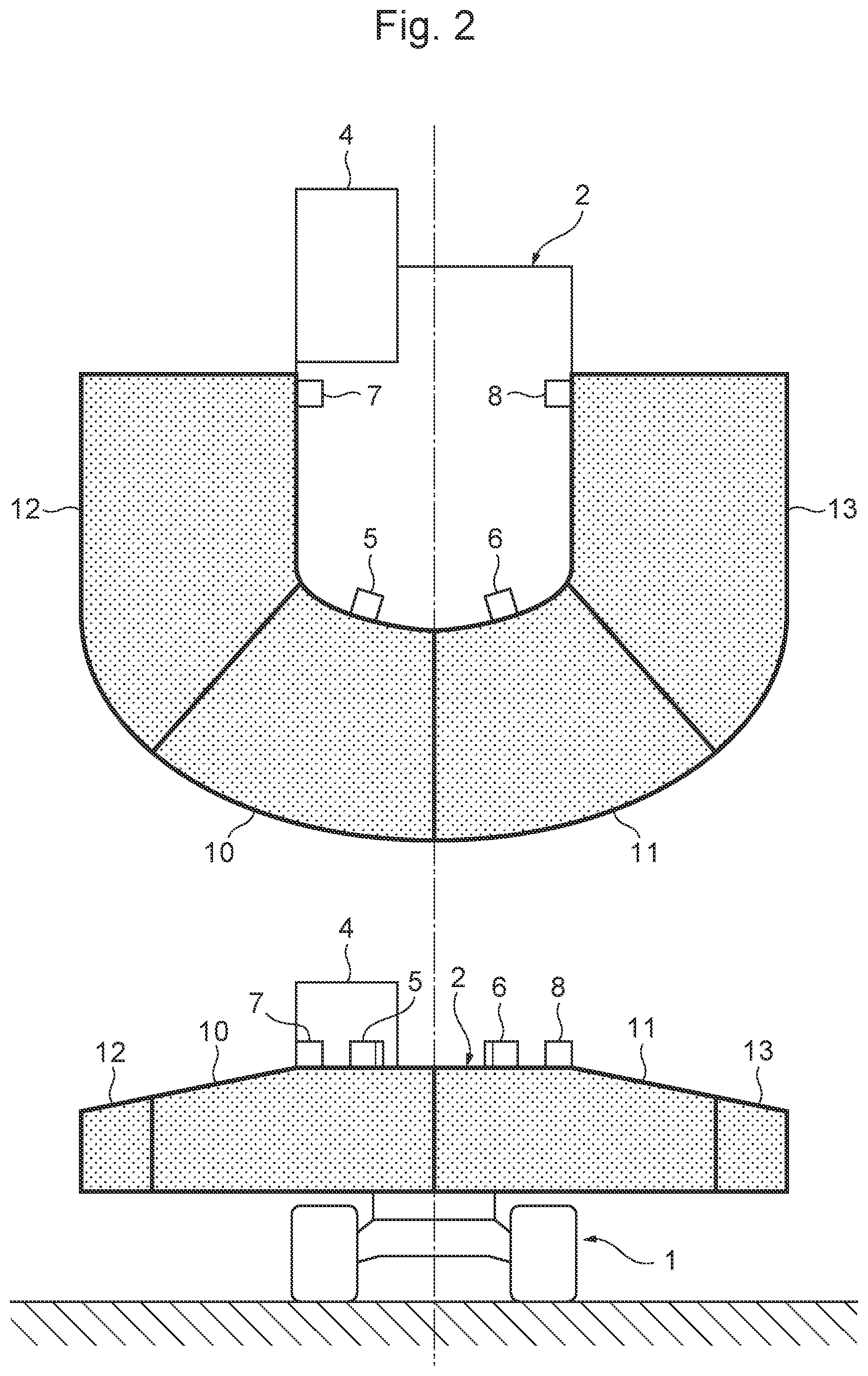 Patent US12104360 Figure 2 – Construction machine