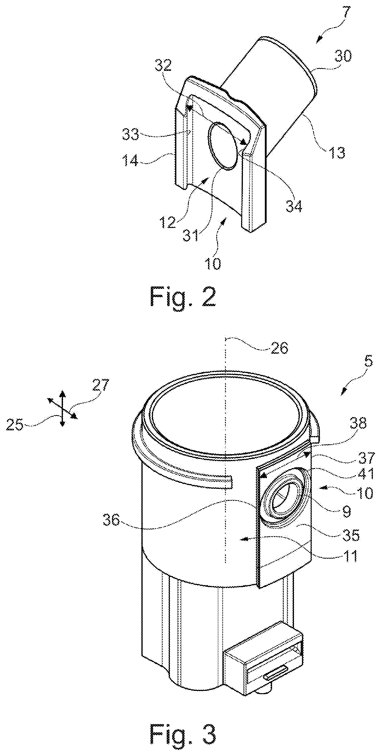 Patent US12104363 Figure 2 – Sanitary faucet and method of assembling such a sanitary faucet