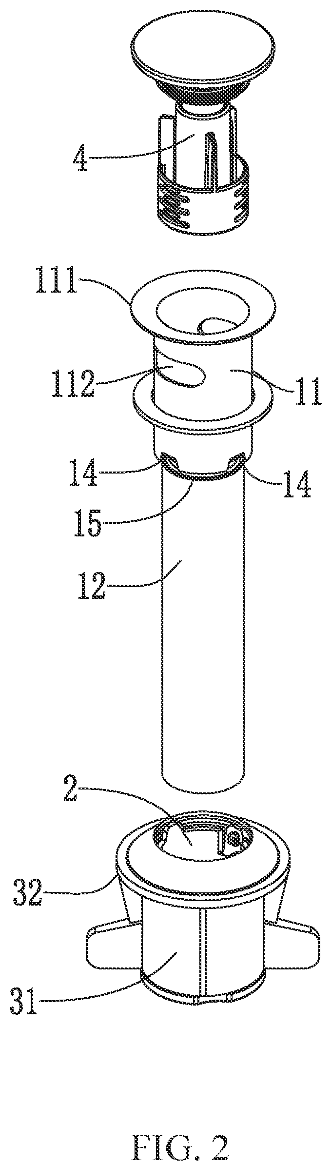 Patent US12104364 Figure 2 – Drain pipe structure and installation method thereof