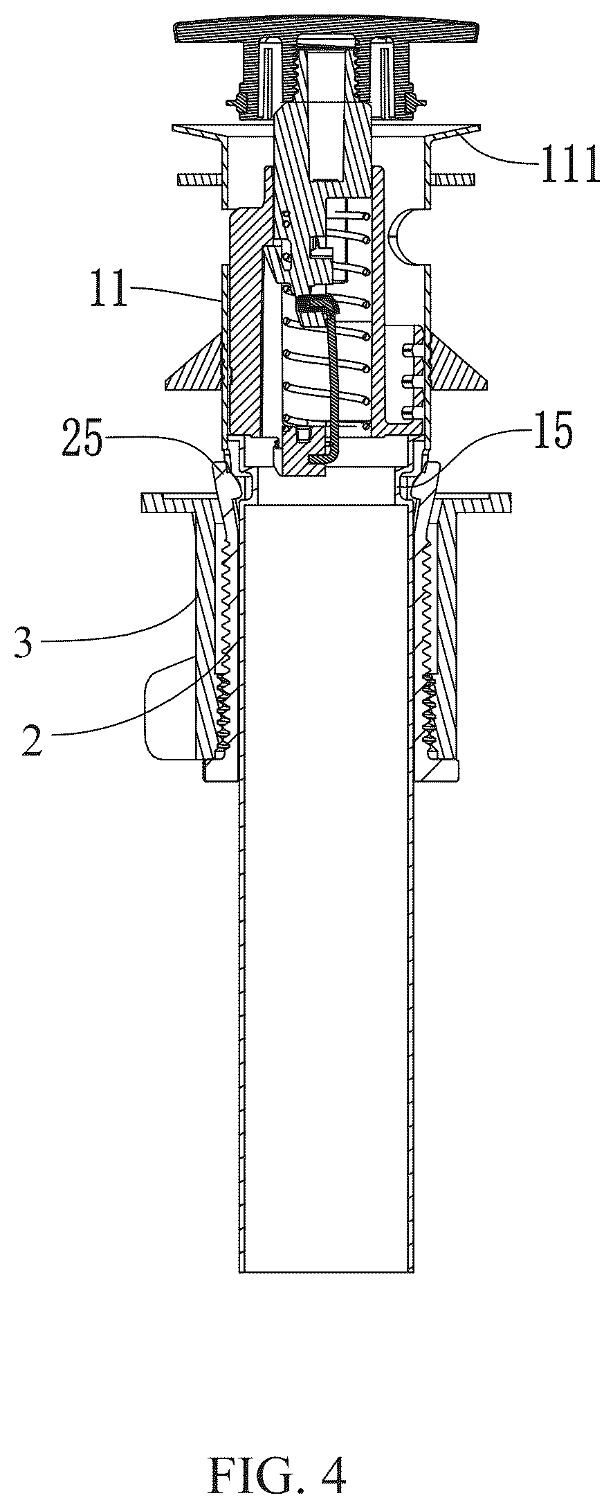 Patent US12104364 Figure 4 – Drain pipe structure and installation method thereof