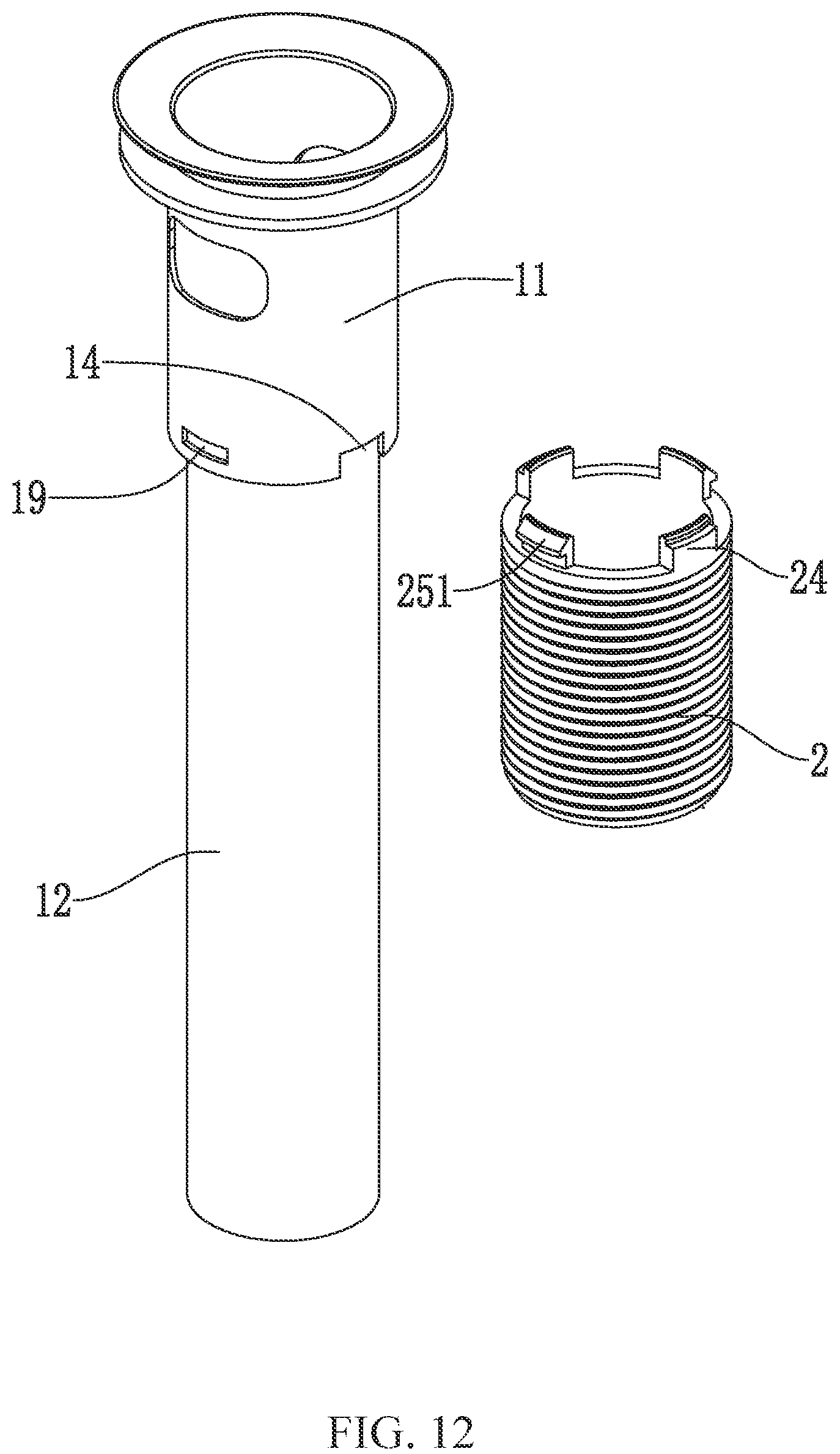 Patent US12104364 Figure 12 – Drain pipe structure and installation method thereof