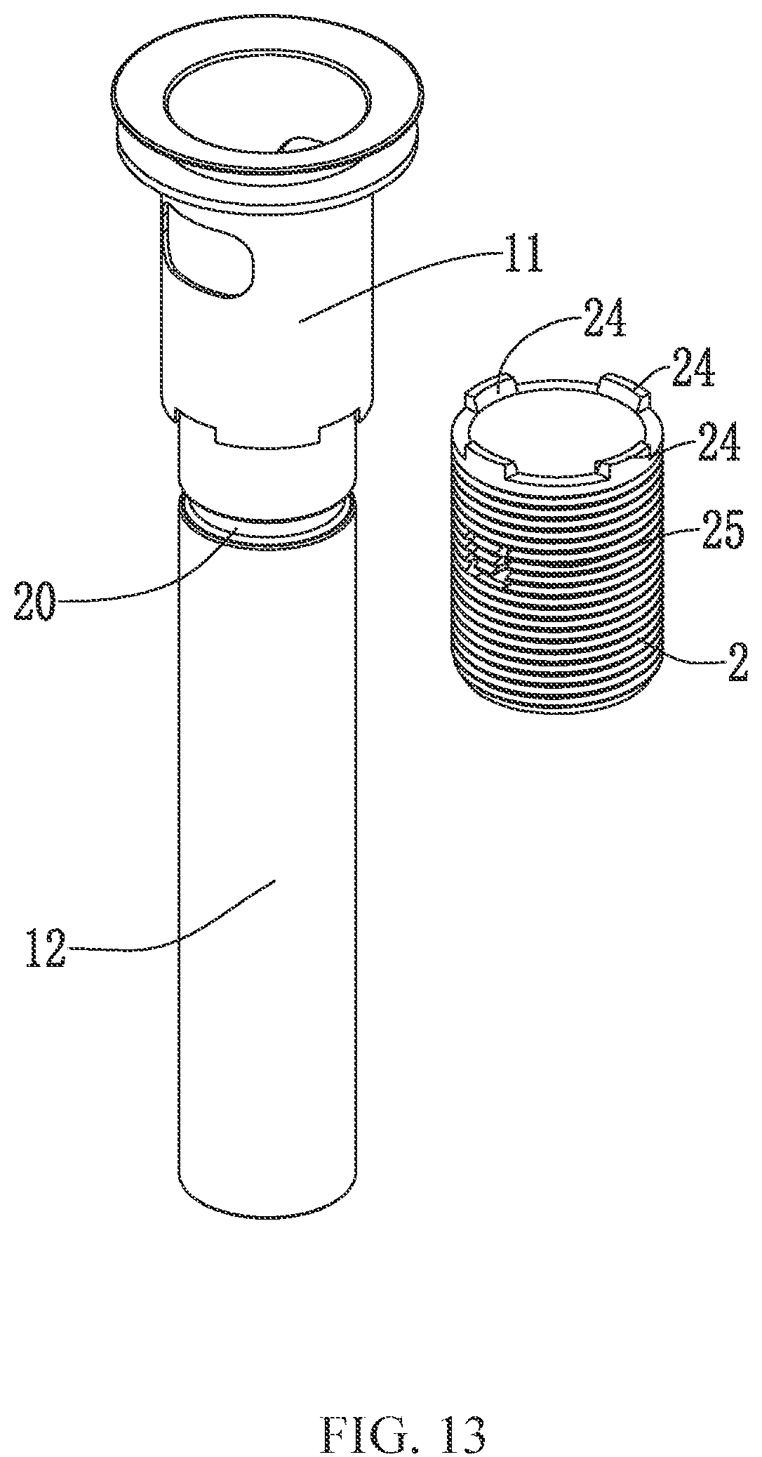 Patent US12104364 Figure 13 – Drain pipe structure and installation method thereof