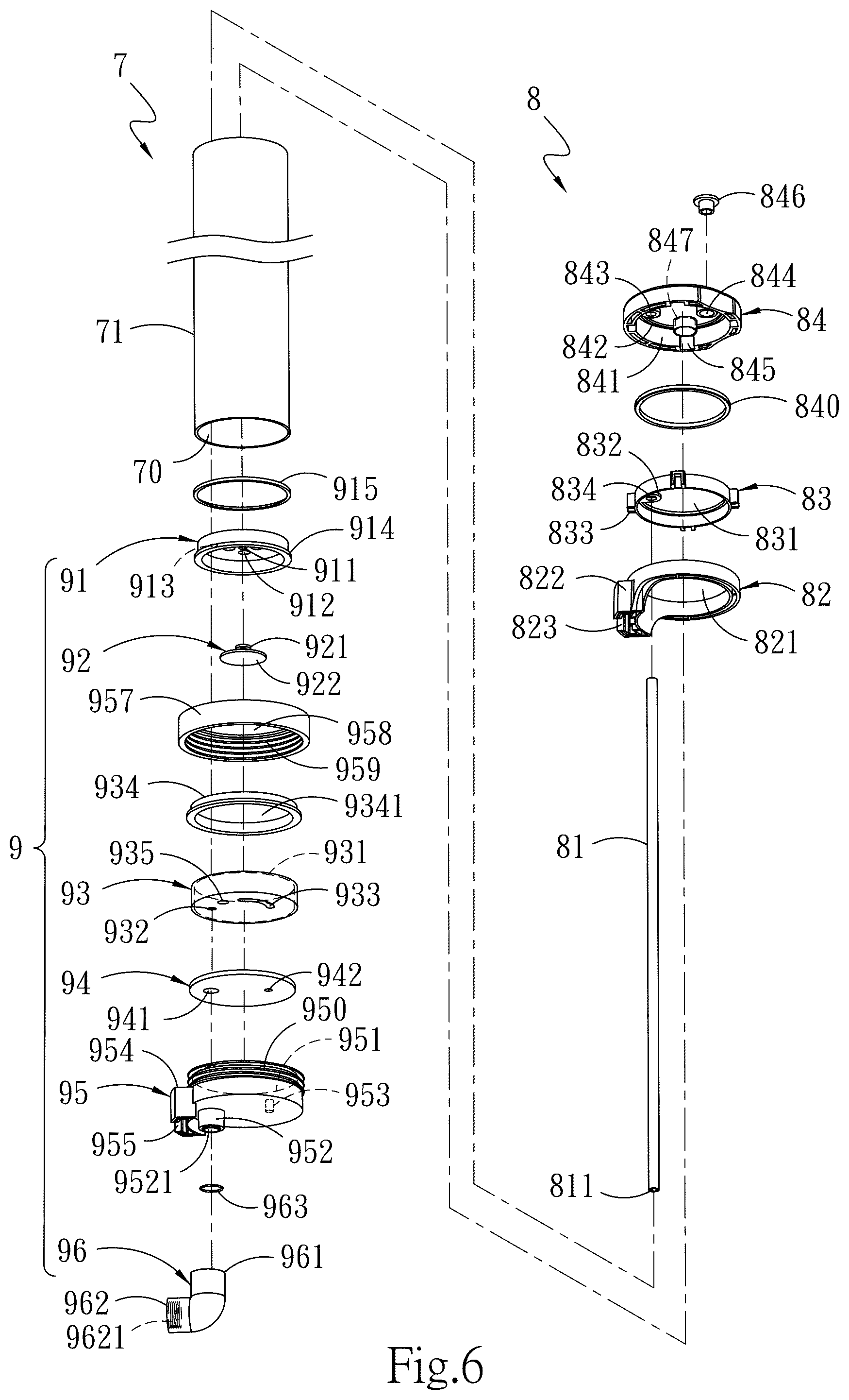 Patent US12104365 Figure 6 – Water-replenishing pipe dredging device