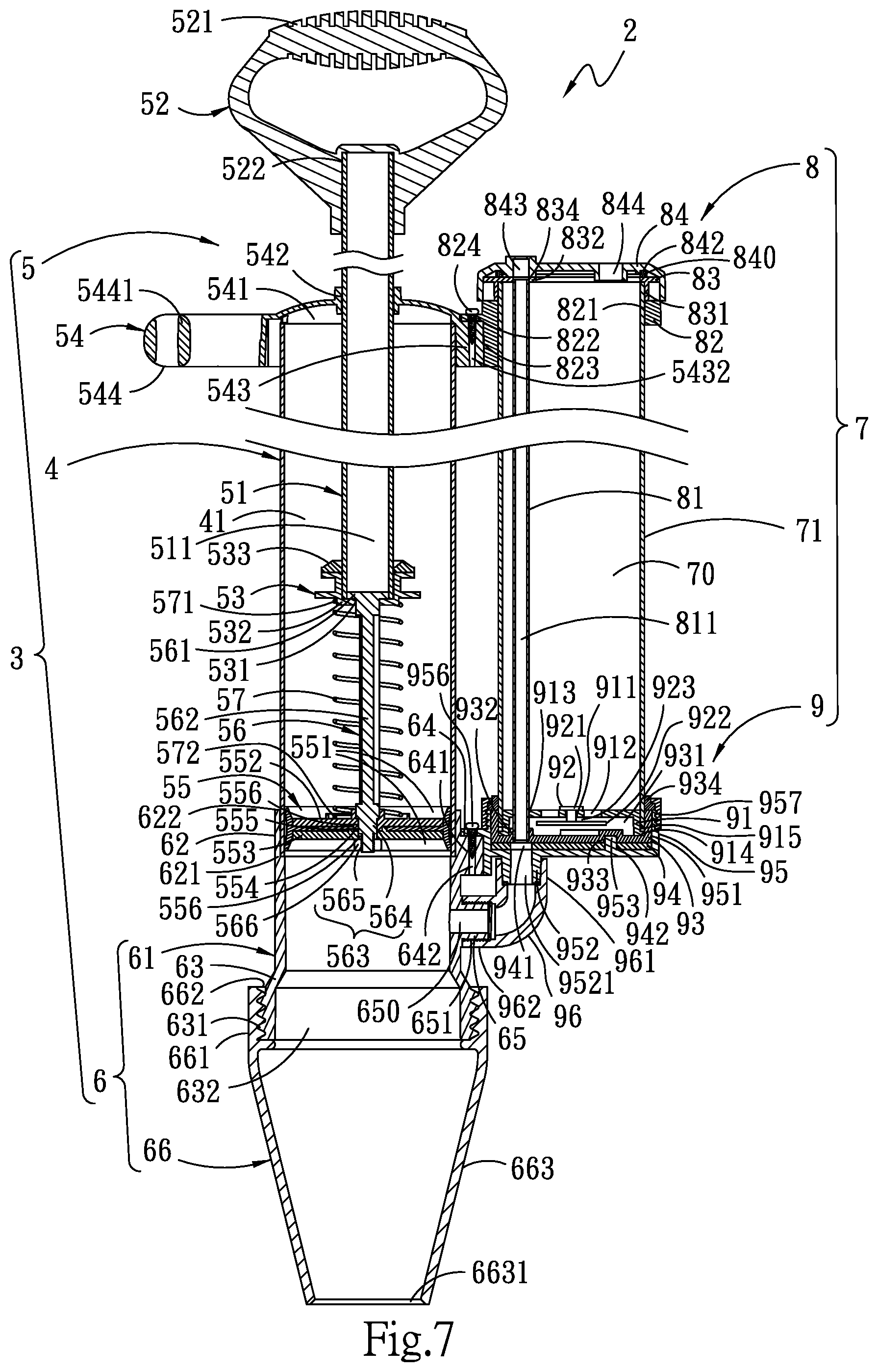 Patent US12104365 Figure 7 – Water-replenishing pipe dredging device