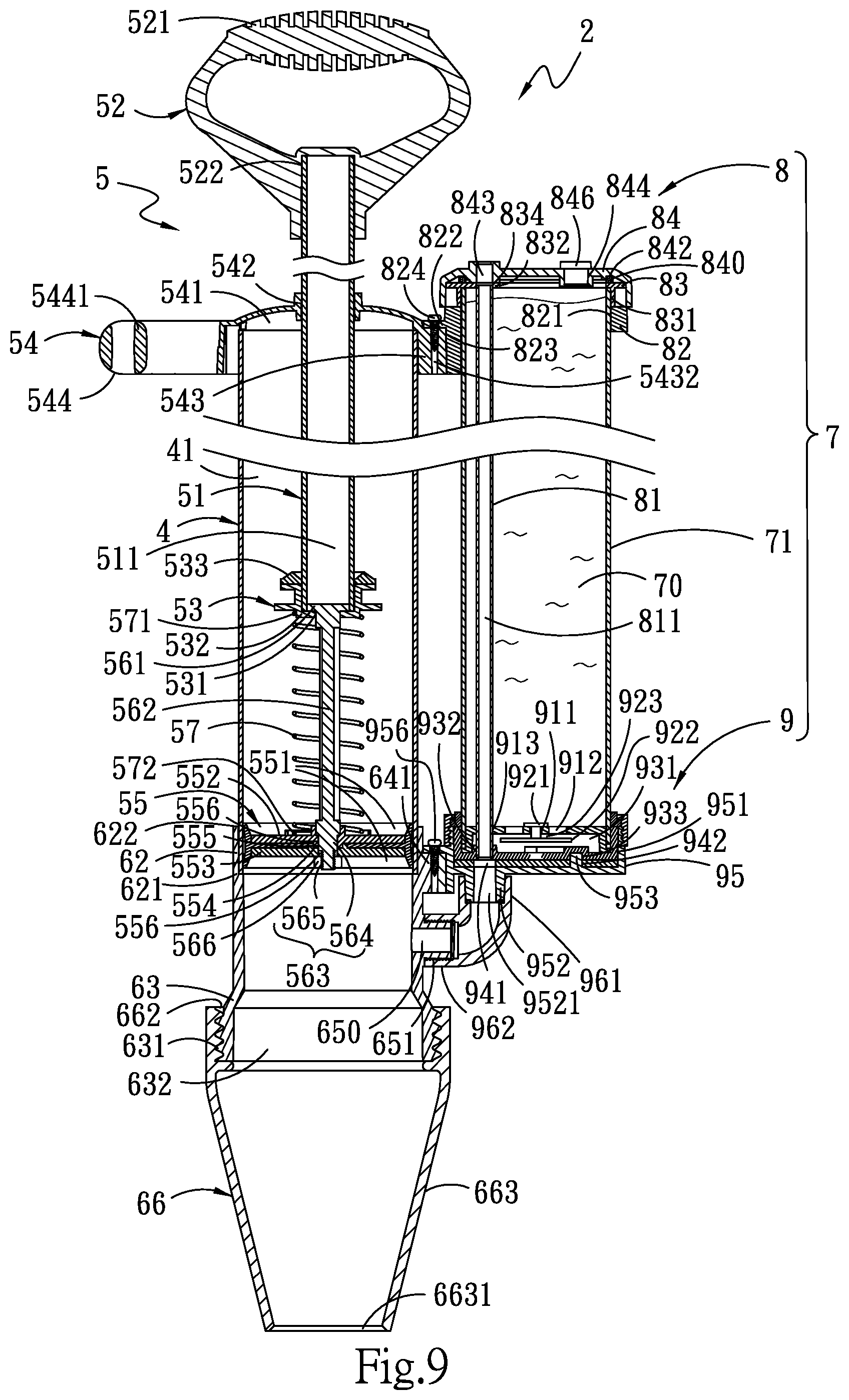 Patent US12104365 Figure 9 – Water-replenishing pipe dredging device