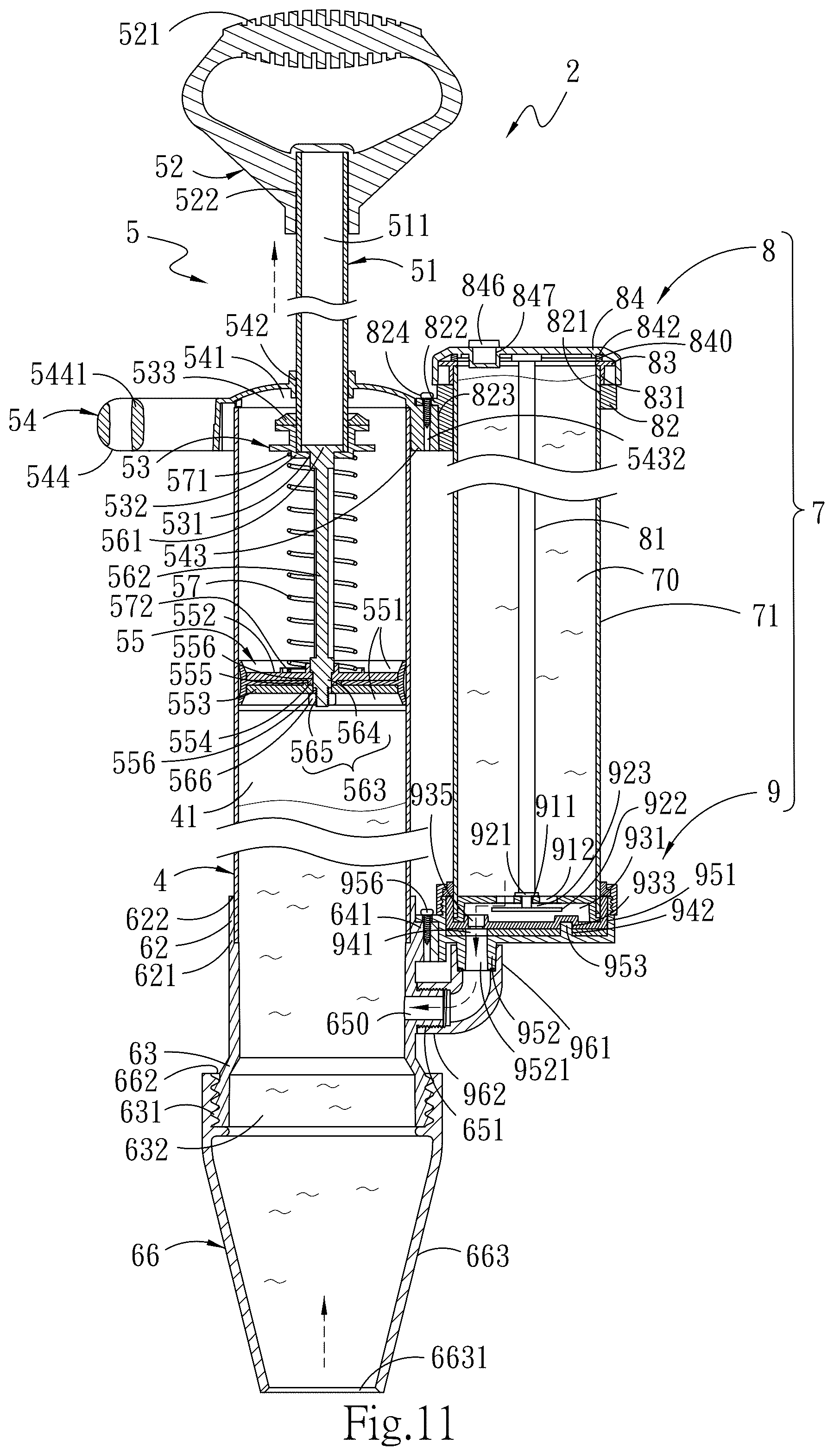 Patent US12104365 Figure 11 – Water-replenishing pipe dredging device