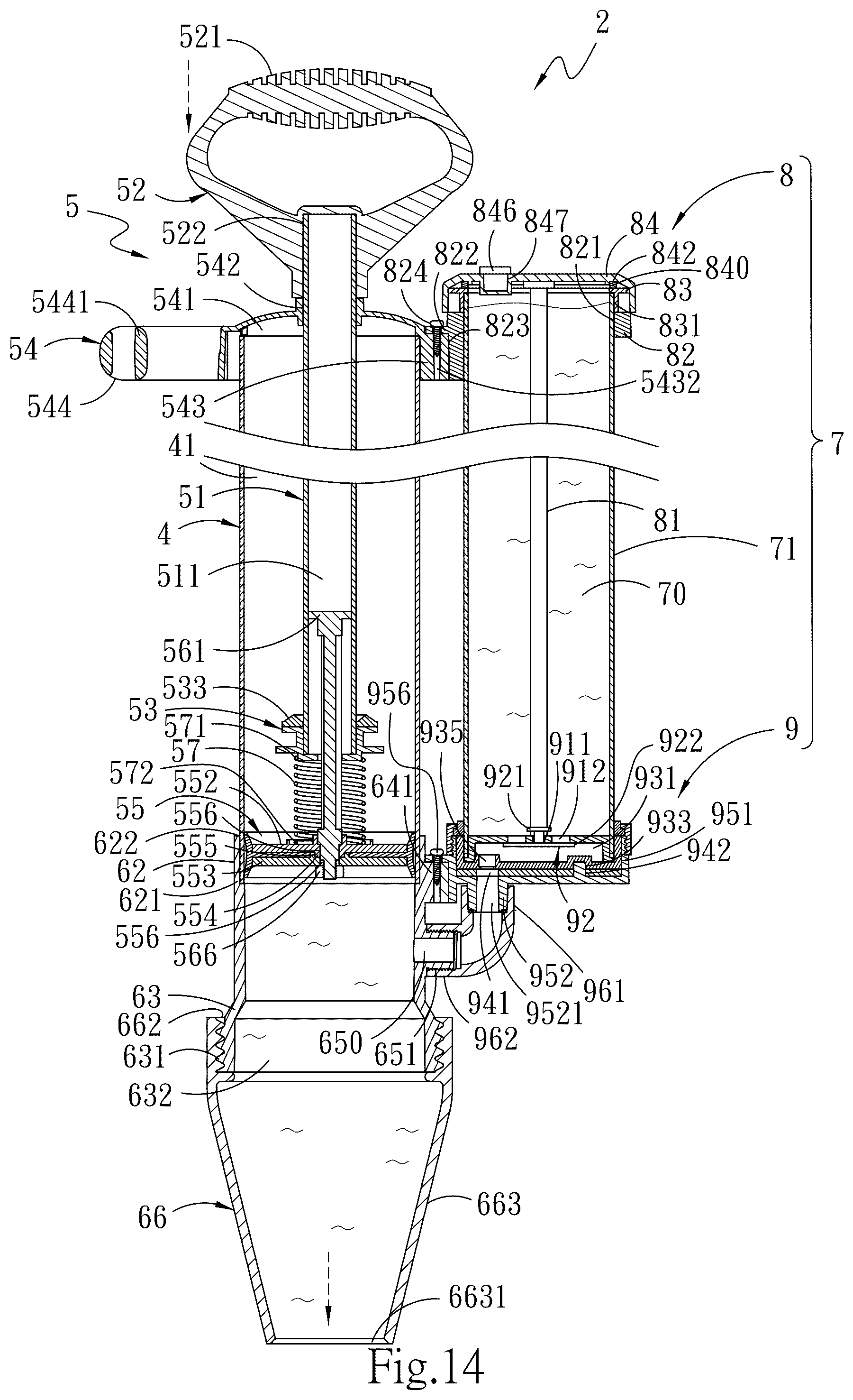 Patent US12104365 Figure 14 – Water-replenishing pipe dredging device