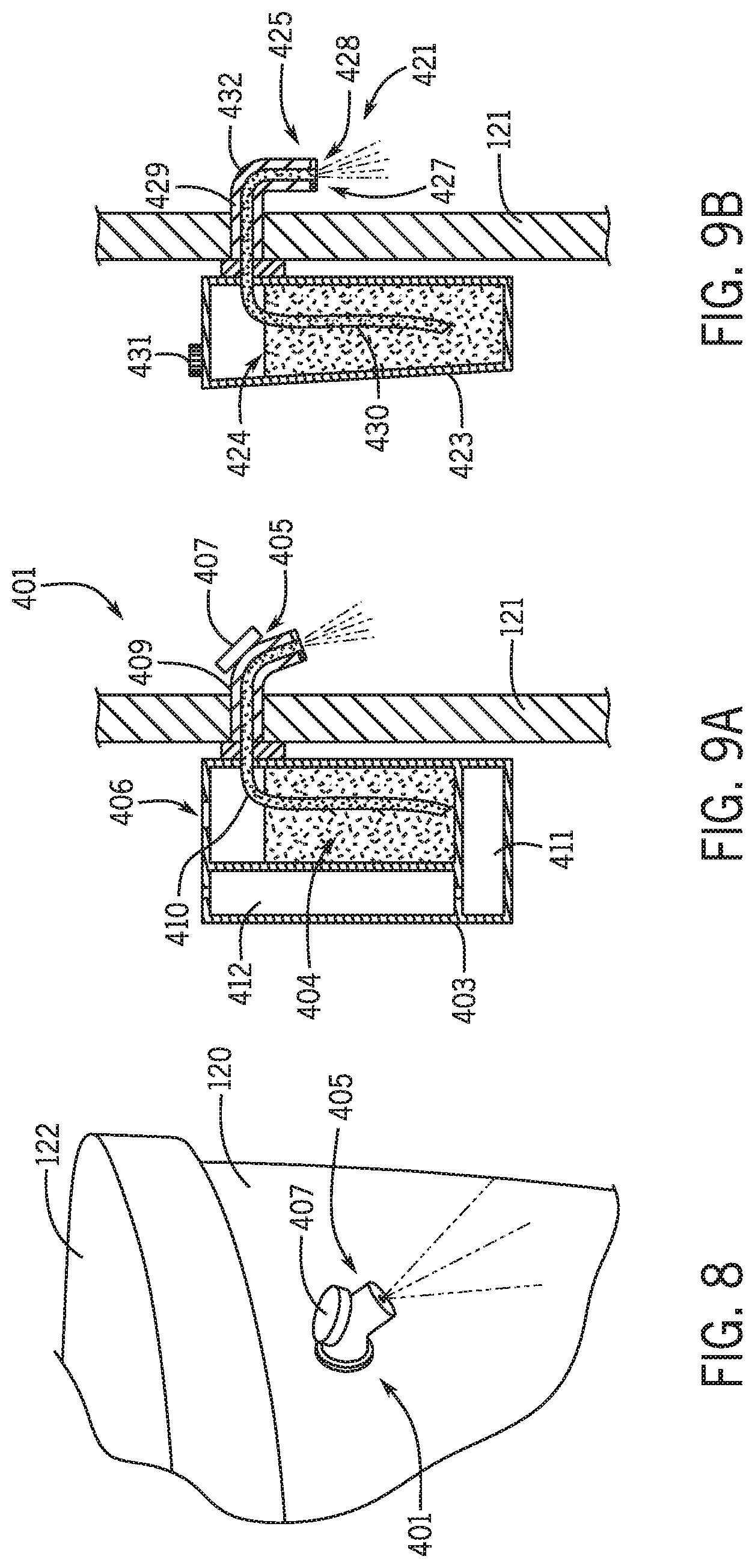 Patent US12104366 Figure 4 – Clean toilet and accessories