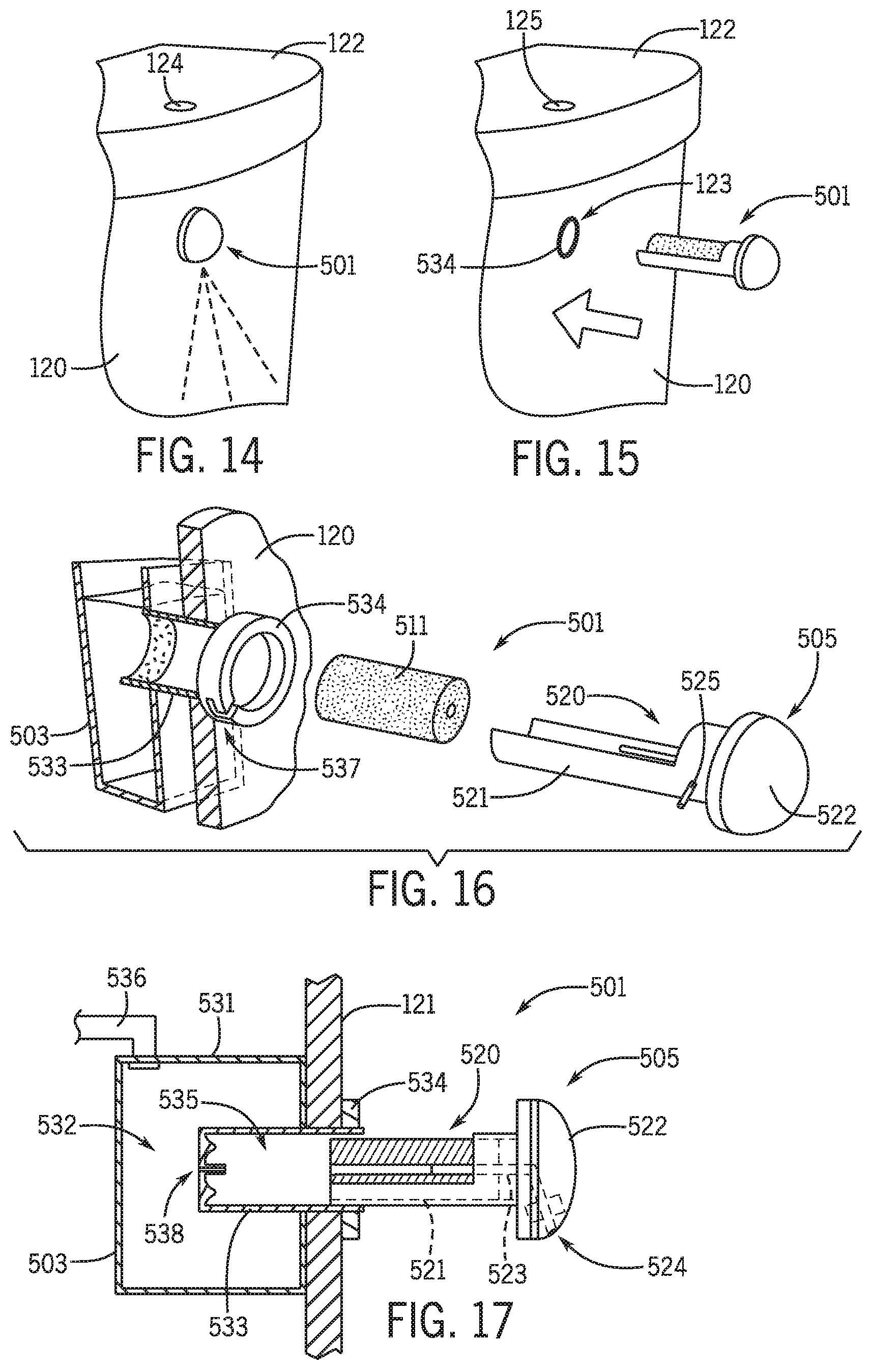 Patent US12104366 Figure 8 – Clean toilet and accessories