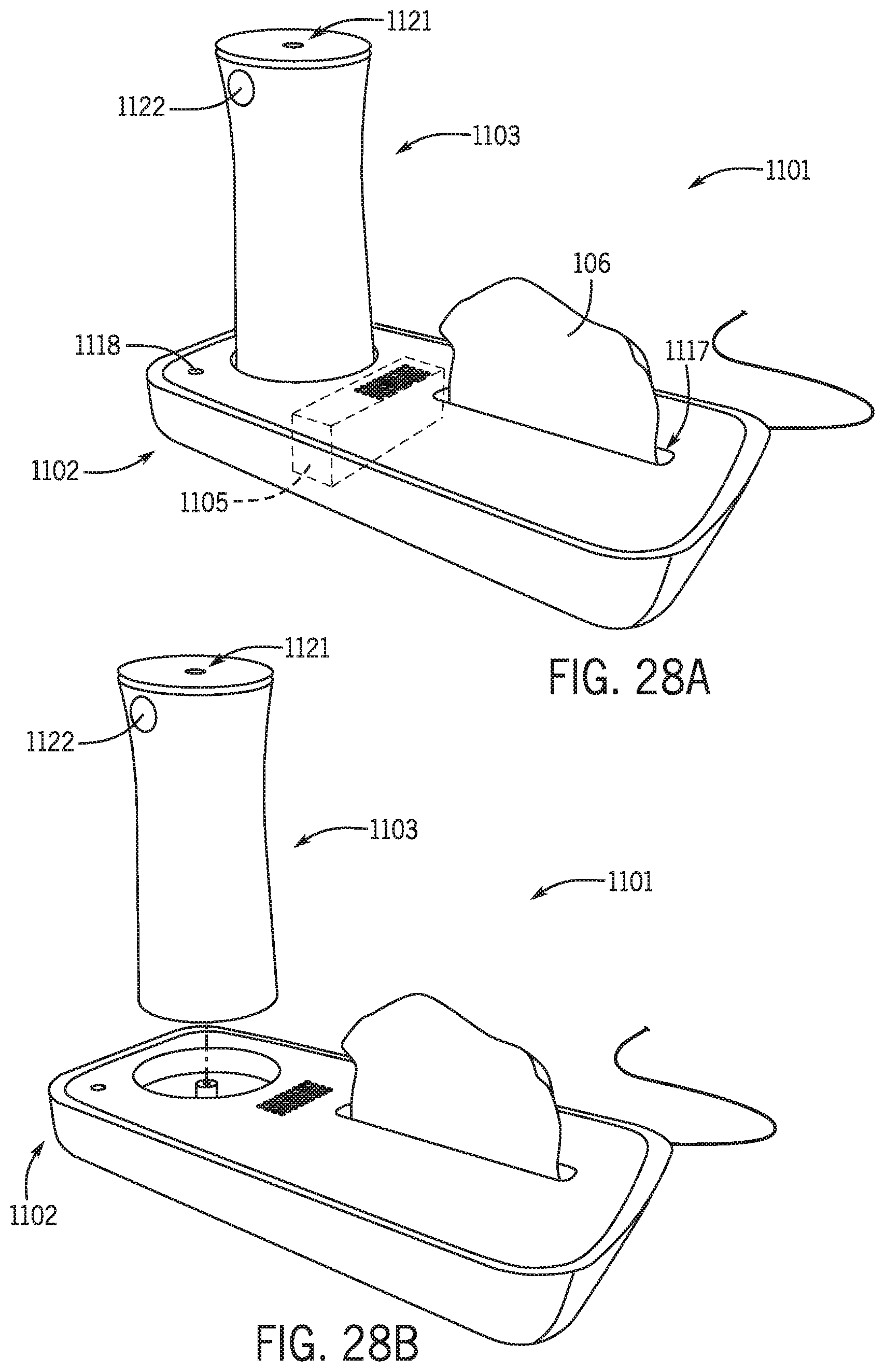 Patent US12104366 Figure 15 – Clean toilet and accessories