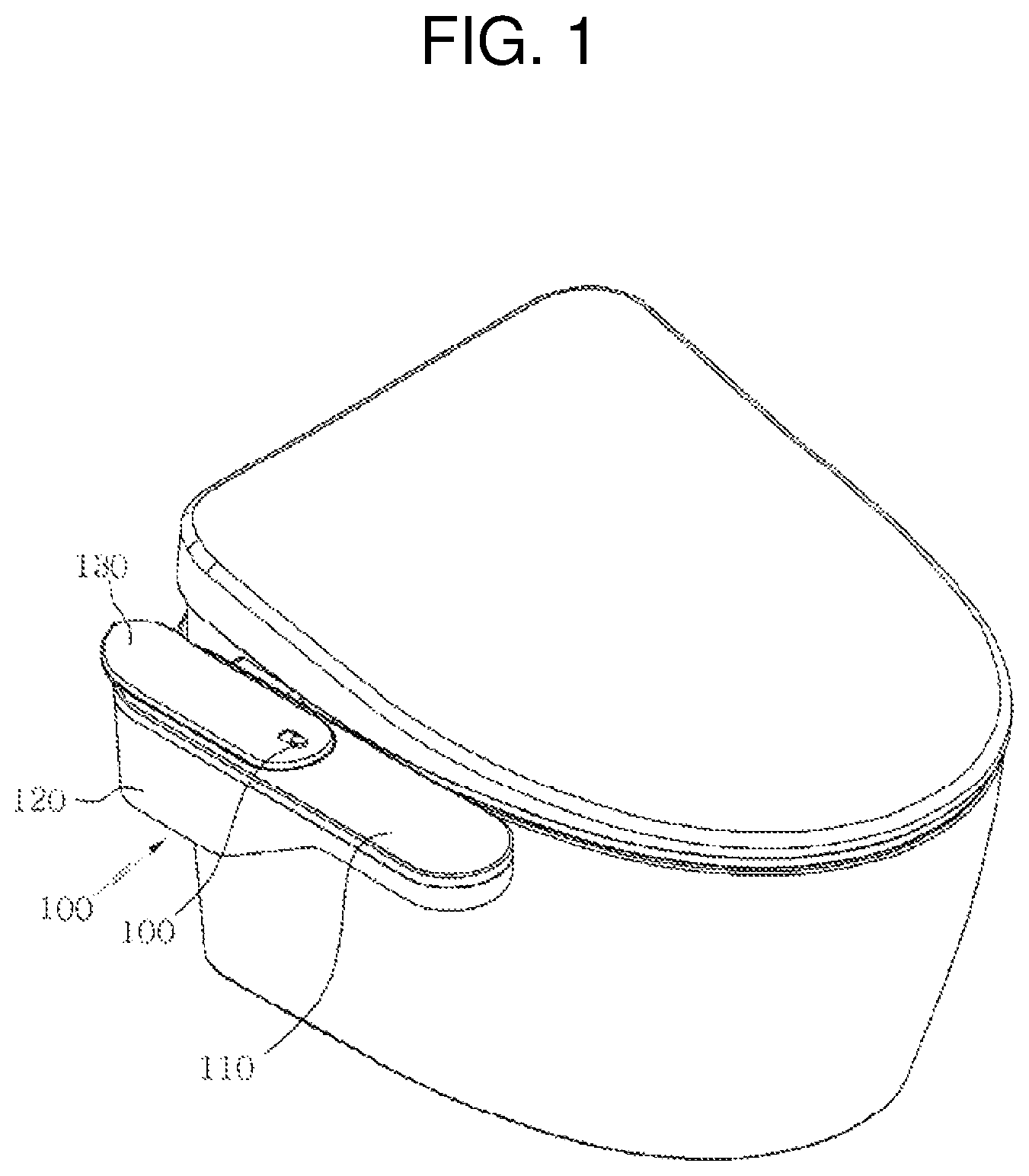 Patent US12104367 Figure 1 – Upper retractable controller for bidet filter