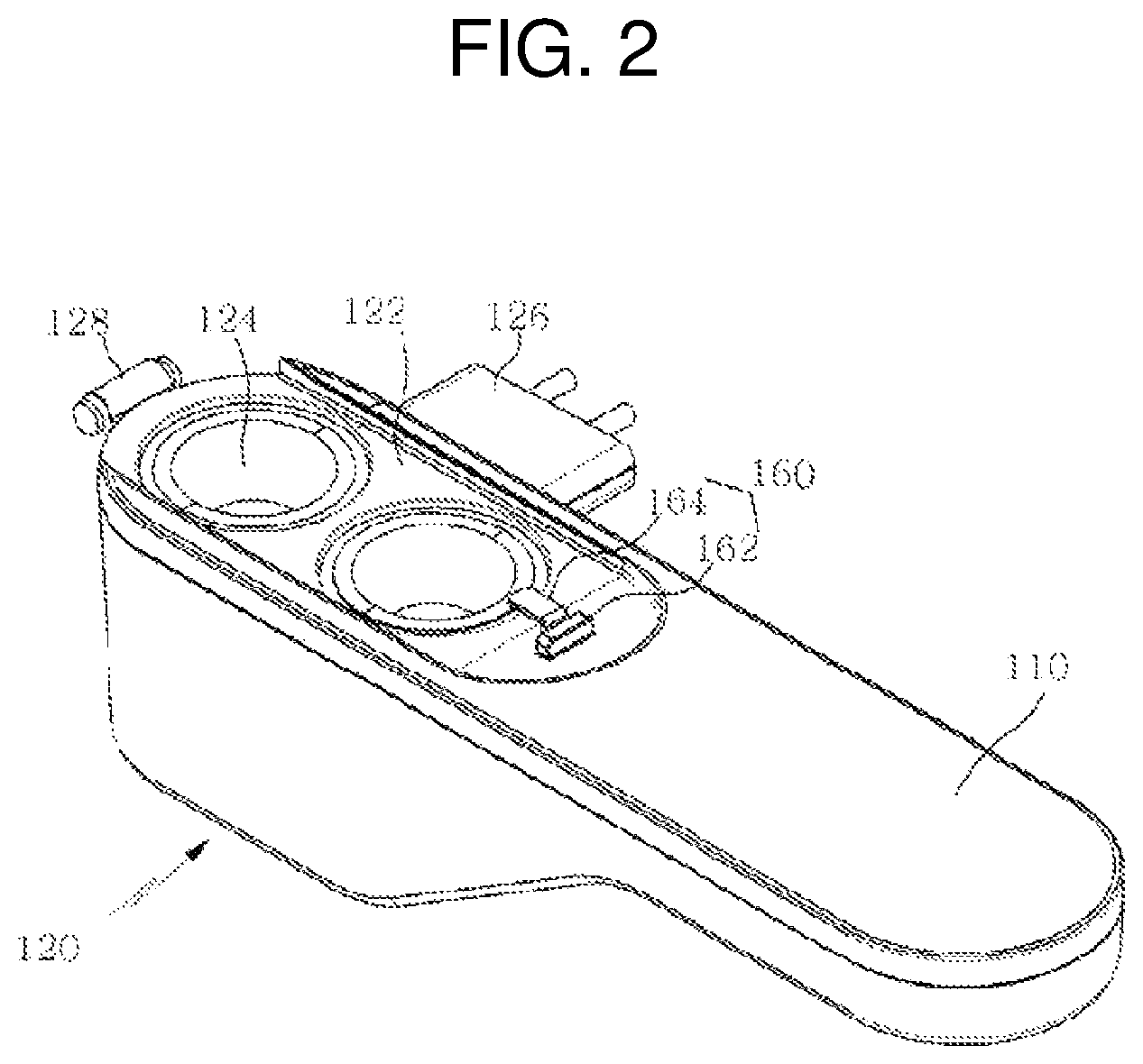 Patent US12104367 Figure 2 – Upper retractable controller for bidet filter