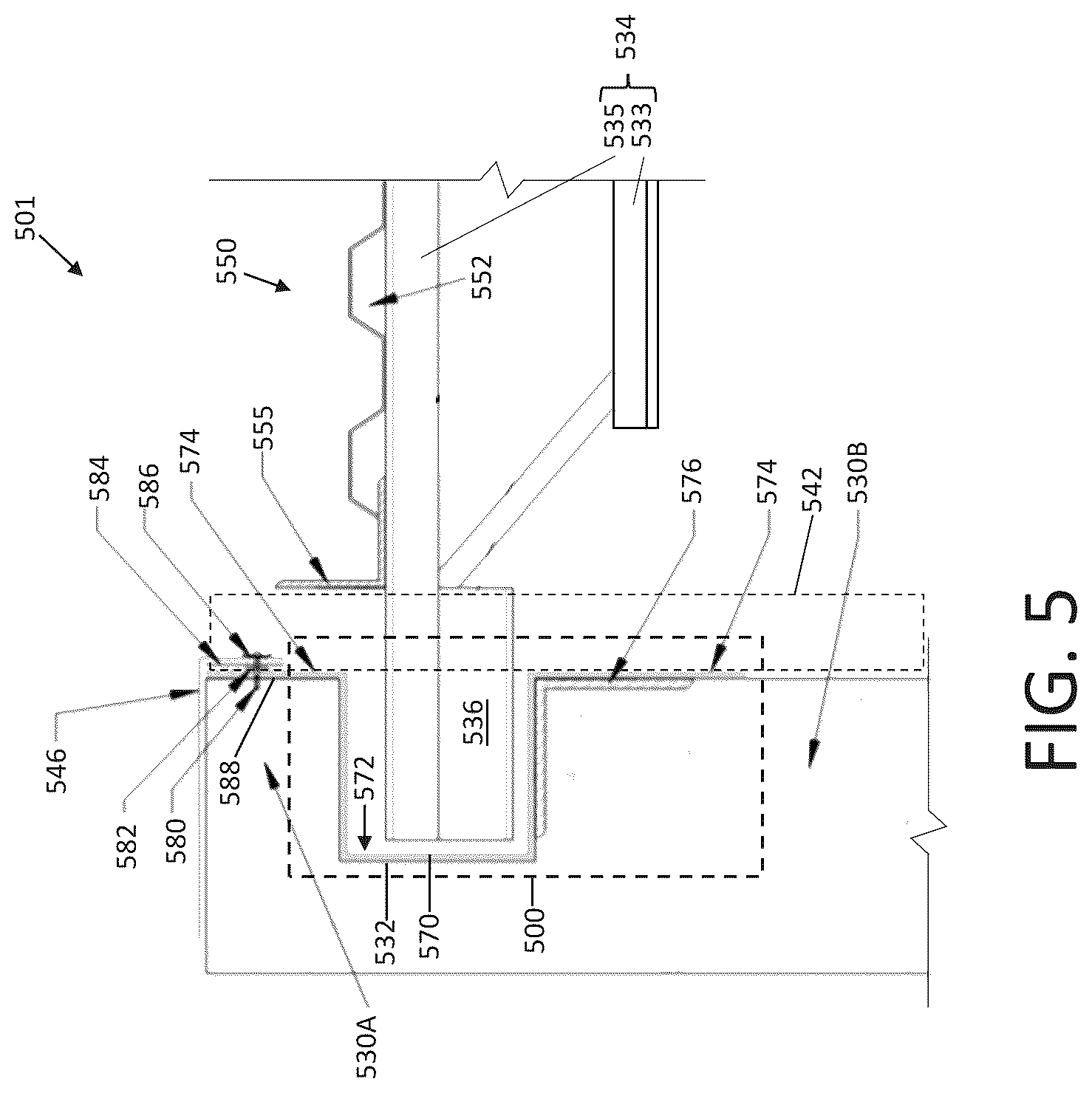 Patent US12104369 Figure 6 – Joist pocket assembly for a refrigerated facility