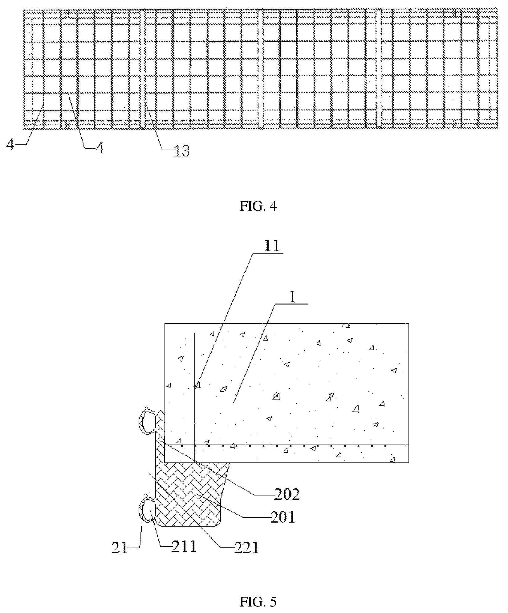 Patent US12104370 Figure 2 – Slab joint leakage-proof structure, prefabricated roof panel, and prefabricated roof panel system