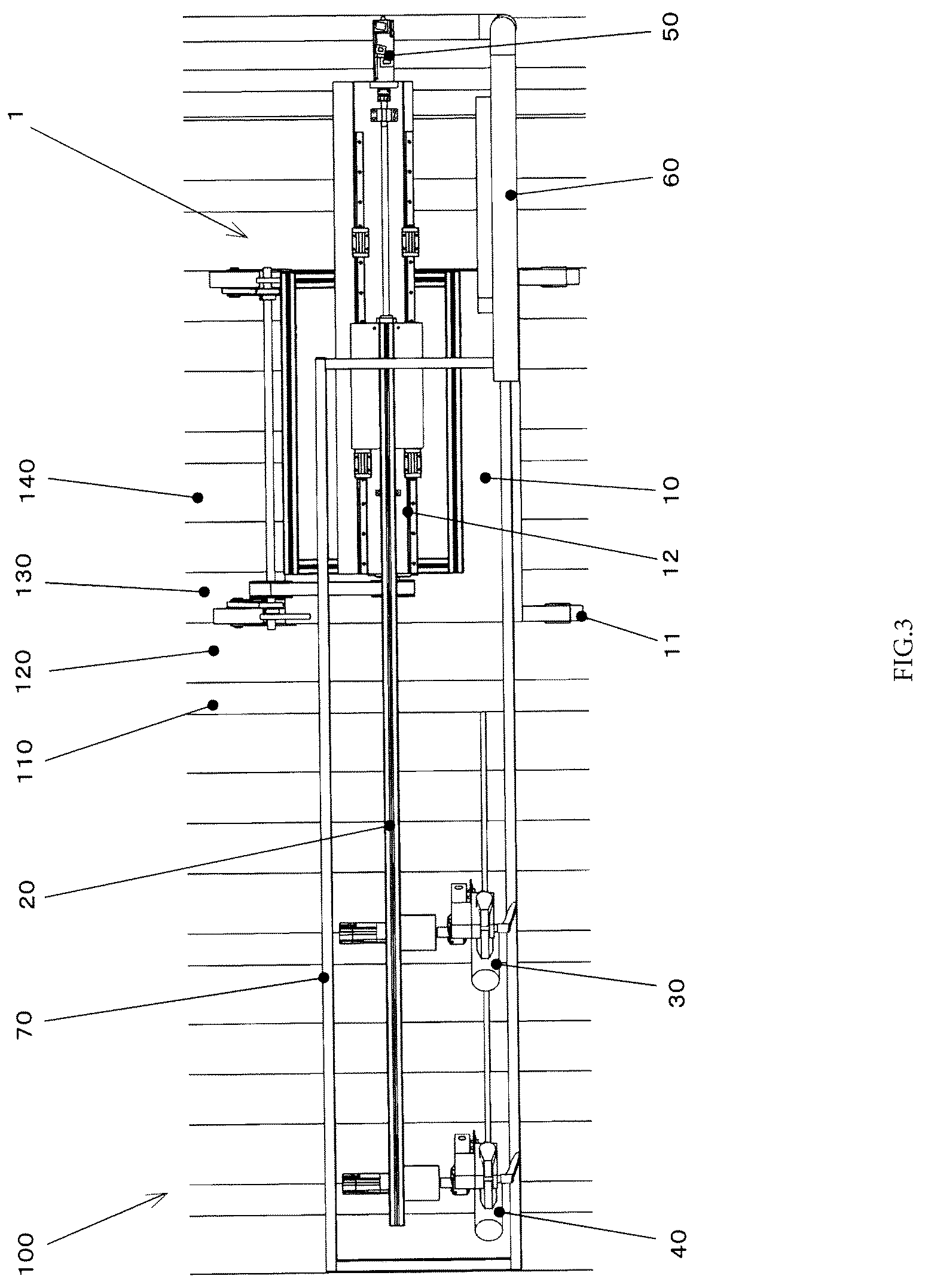 Patent US12104371 Figure 3 – Surface treatment device and surface treatment method