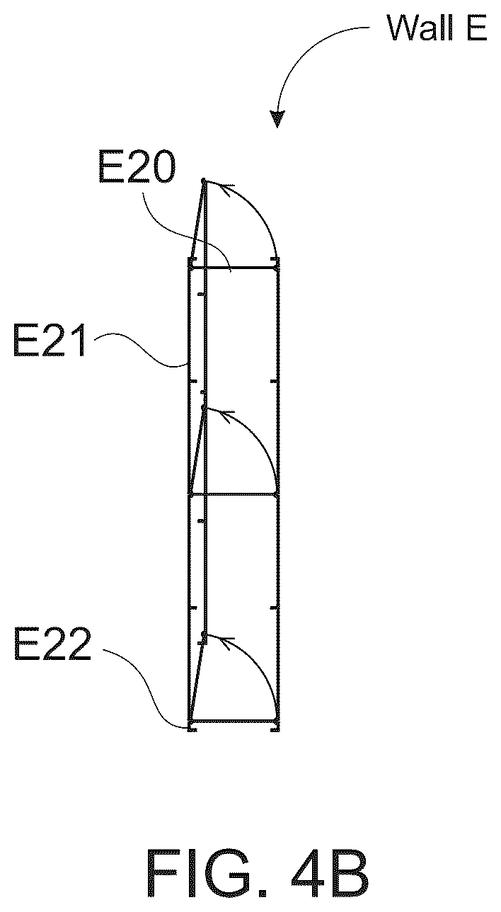 Patent US12104372 Figure 19 – Structural wall with a structure exogenous to the longitudinal axis thereof for enabling the inside of the wall to be filled on site