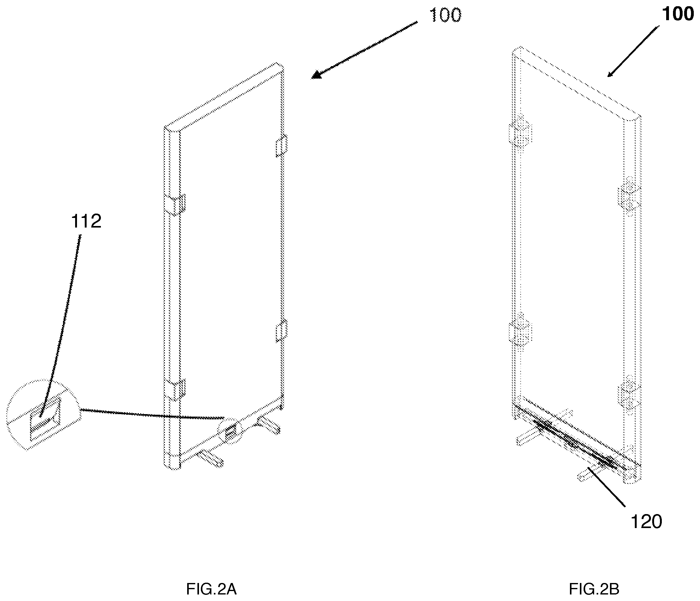 Patent US12104373 Figure 2 – Magnetic suction room divider assembly with a foldable stand mechanism
