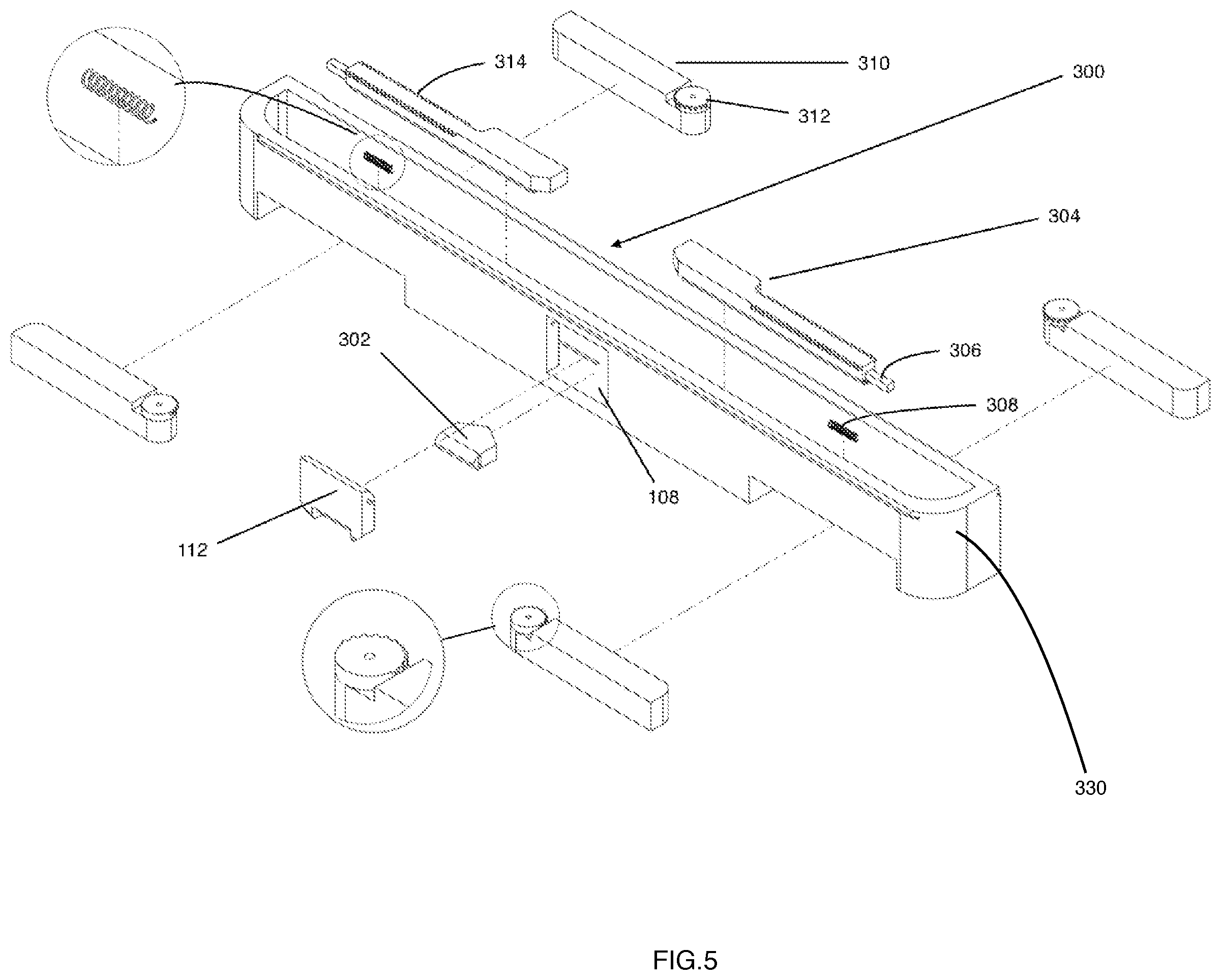 Patent US12104373 Figure 5 – Magnetic suction room divider assembly with a foldable stand mechanism