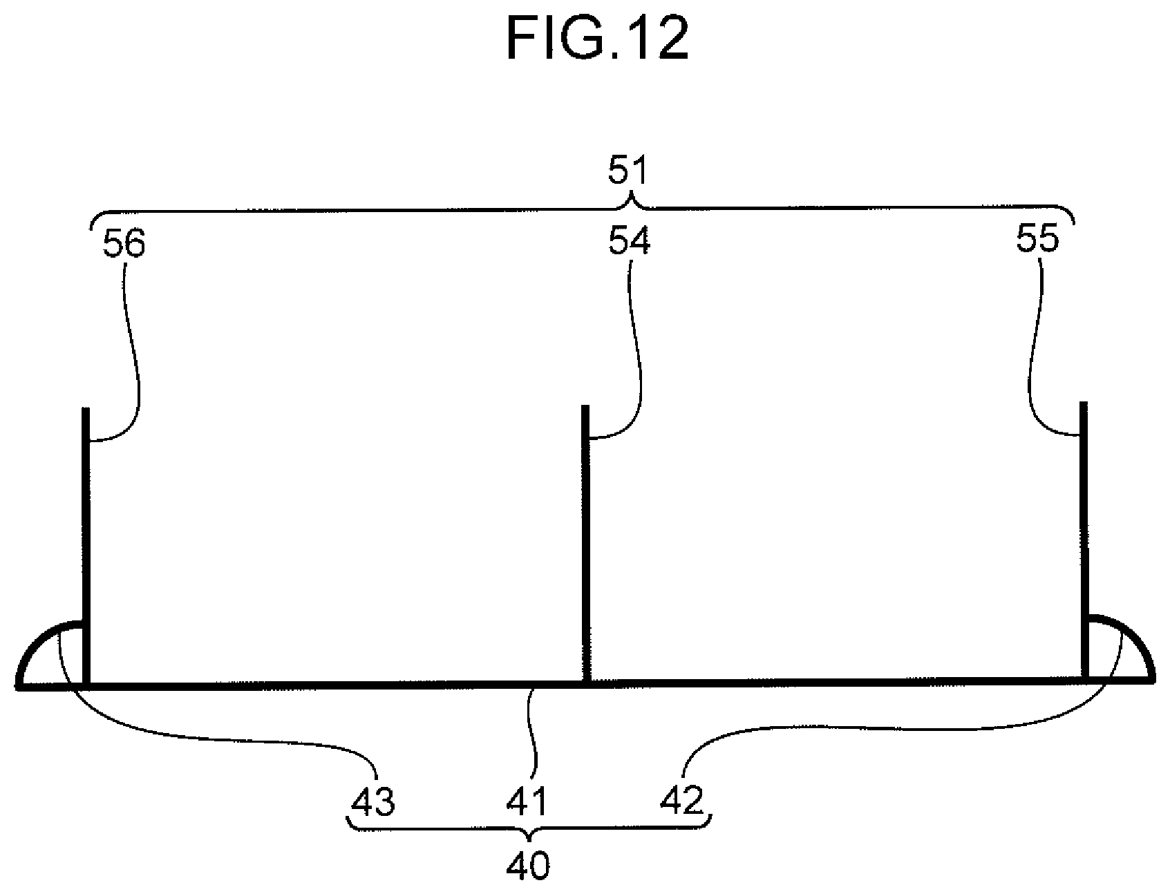Patent US12104374 Figure 12 – Sound insulation structure of partition wall and method for constructing partition wall