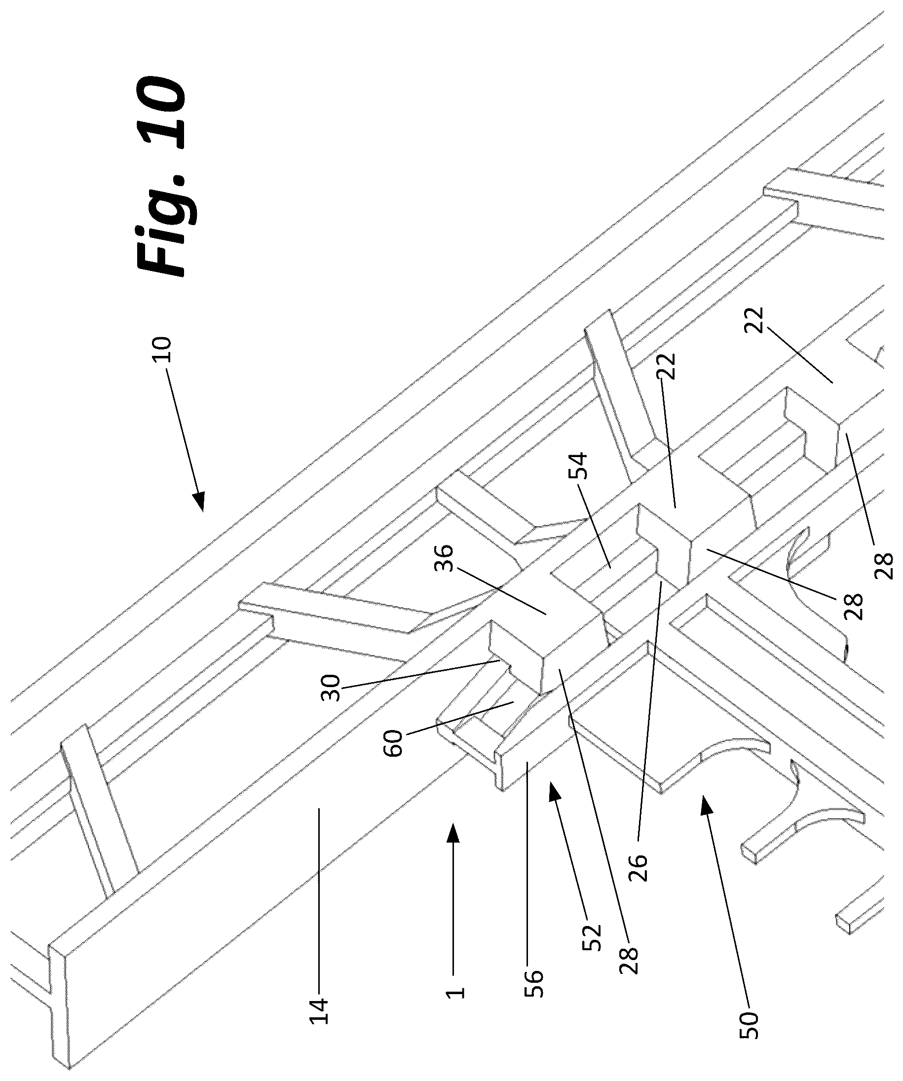 Patent US12104375 Figure 10 – Concrete form assembly