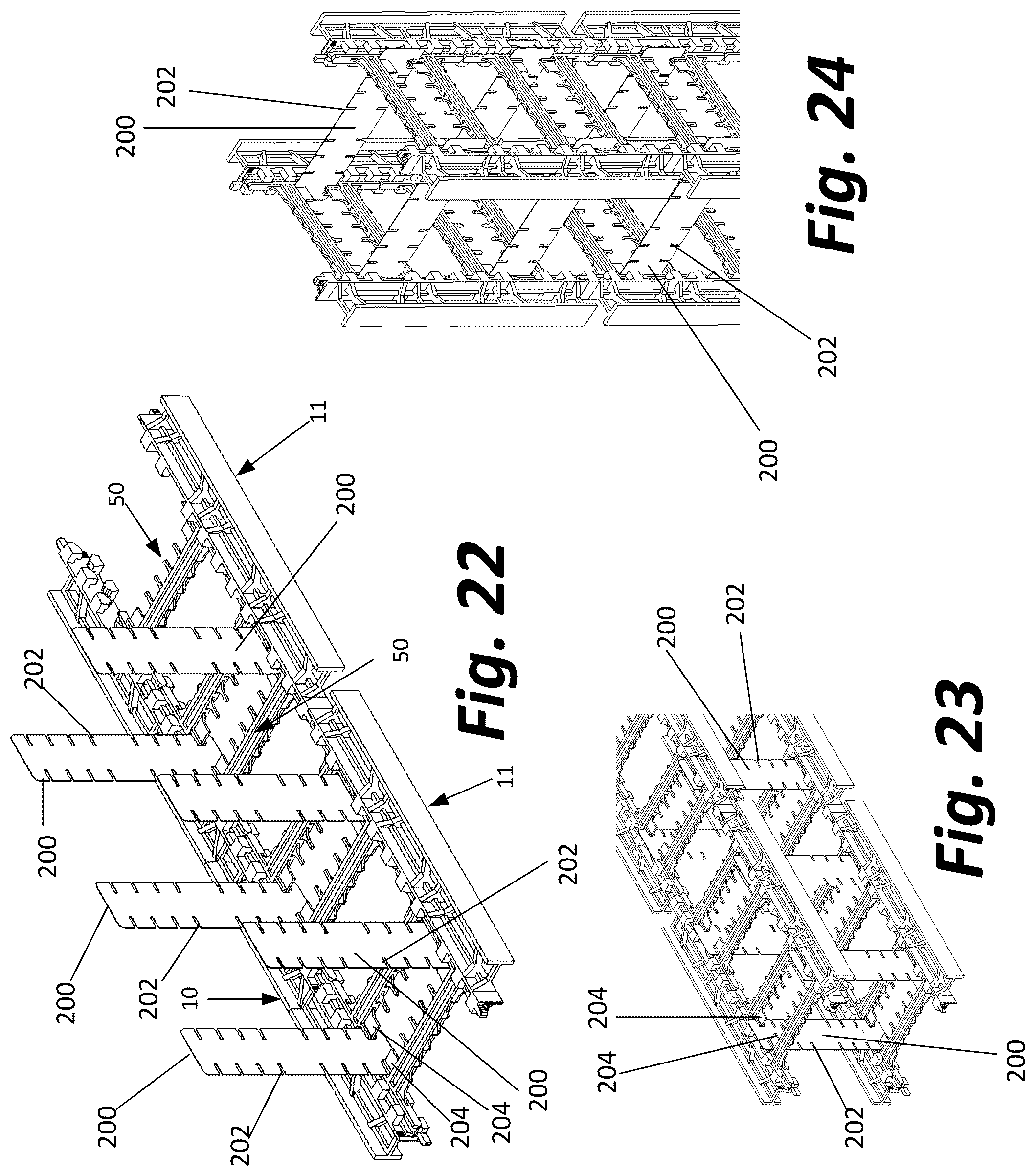 Patent US12104375 Figure 19 – Concrete form assembly