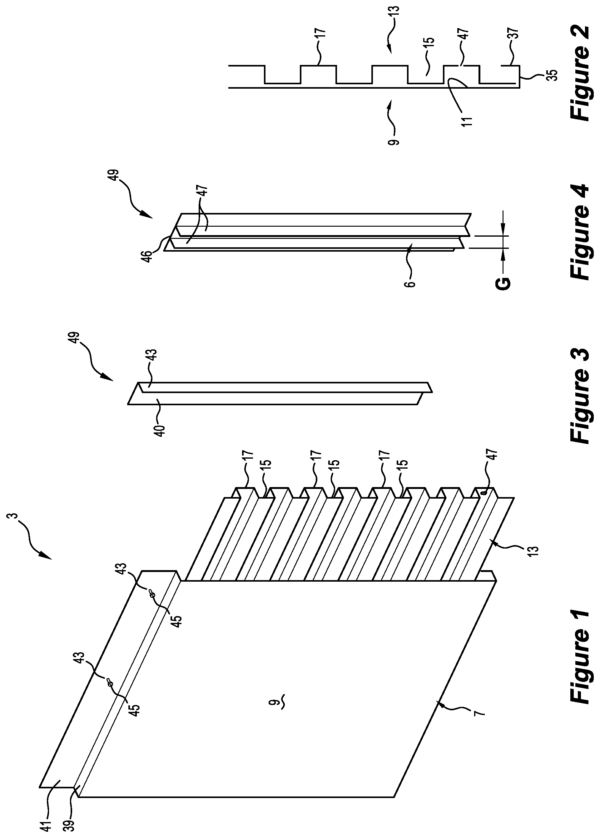 Patent US12104376 — Panel — Figure 1