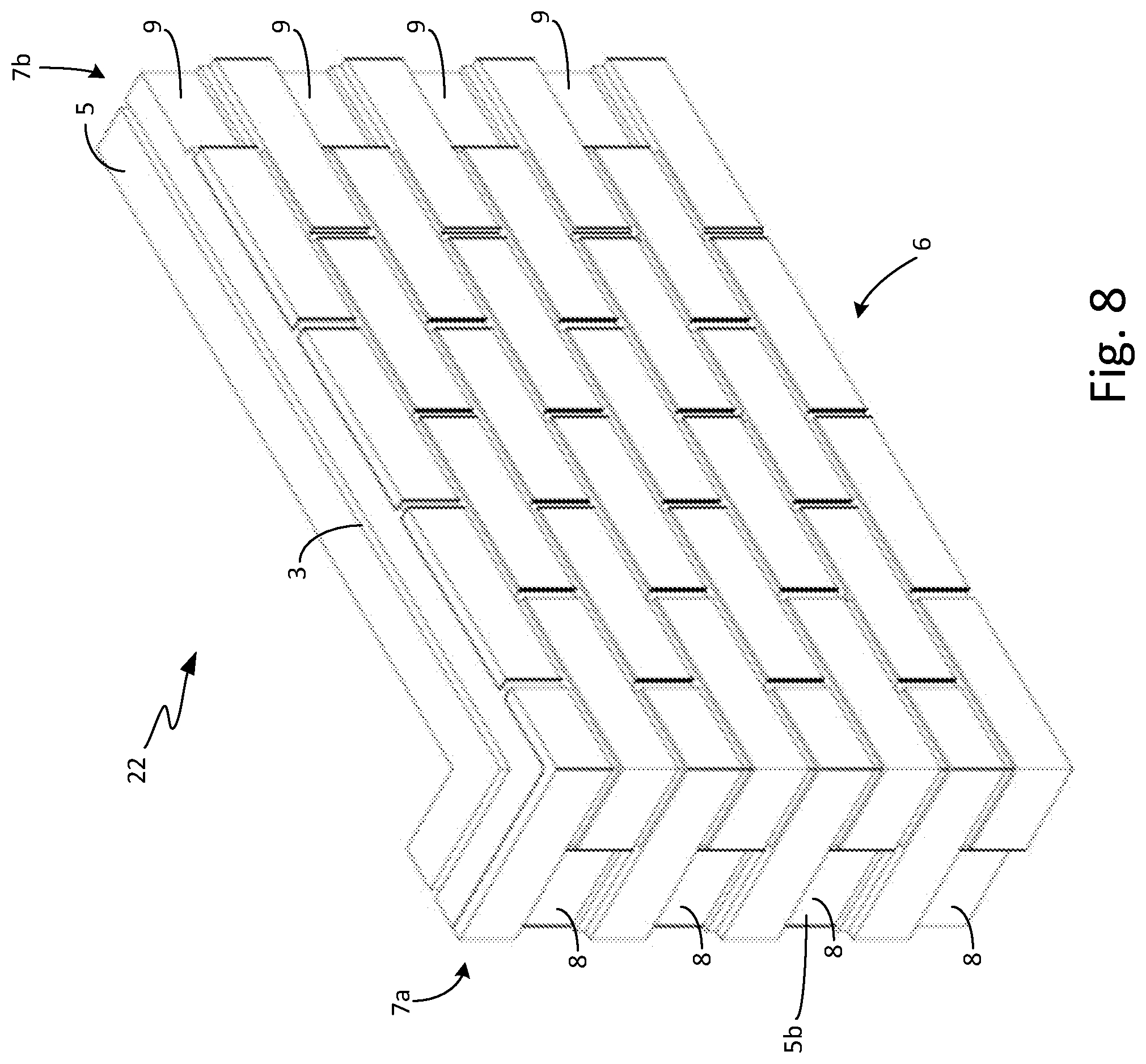 Patent US12104377 Figure 8 – Insulated modular brick system and methods