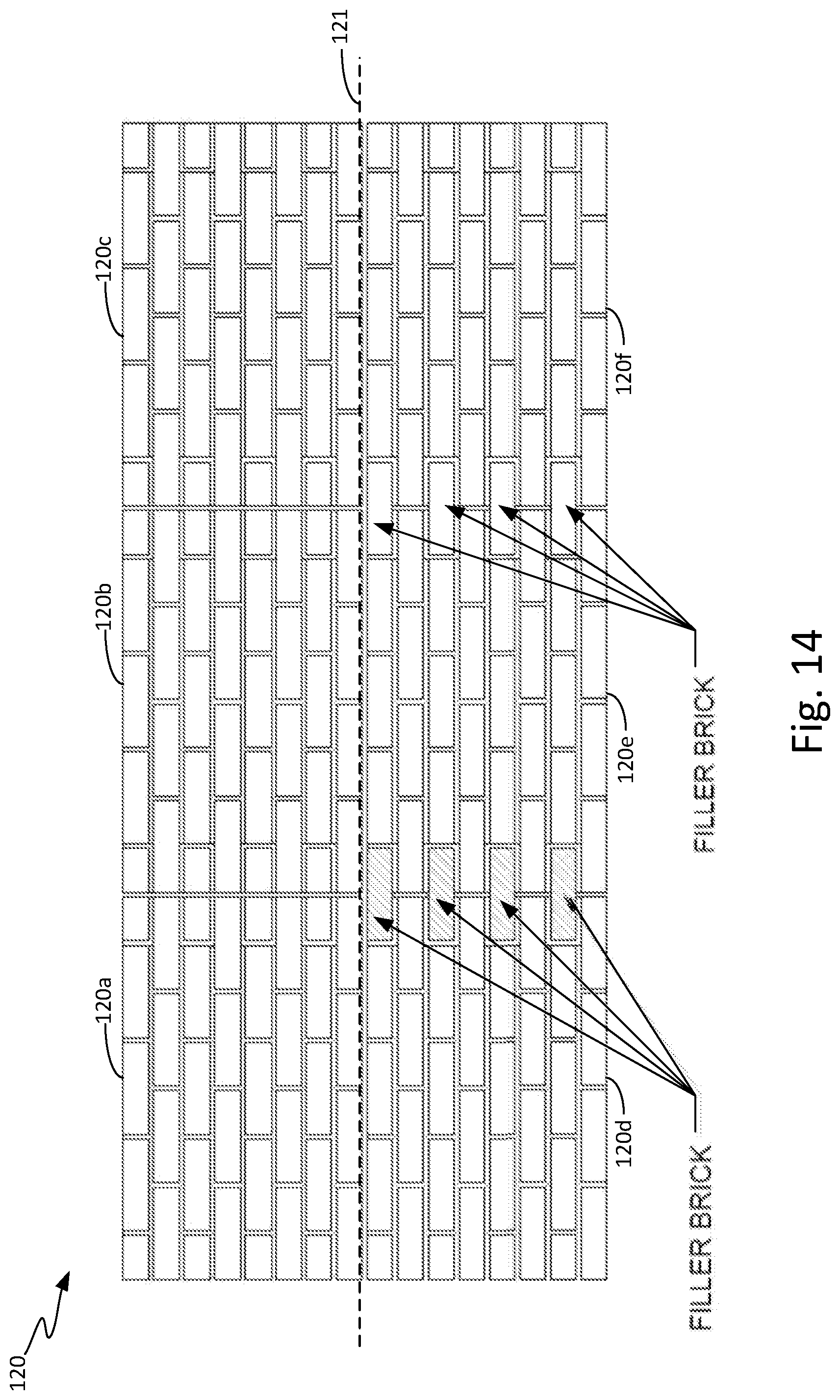 Patent US12104377 Figure 14 – Insulated modular brick system and methods