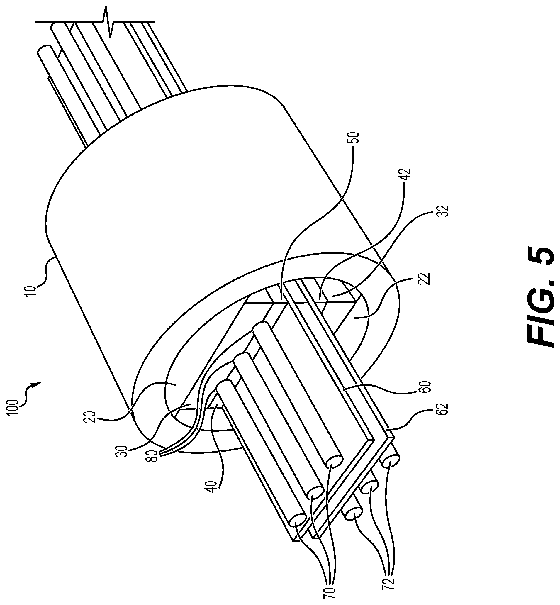 Patent US12104378 Figure 5 – Multi-layer wedge anchorage for fiber-reinforced polymer (FRP) plates and tendons