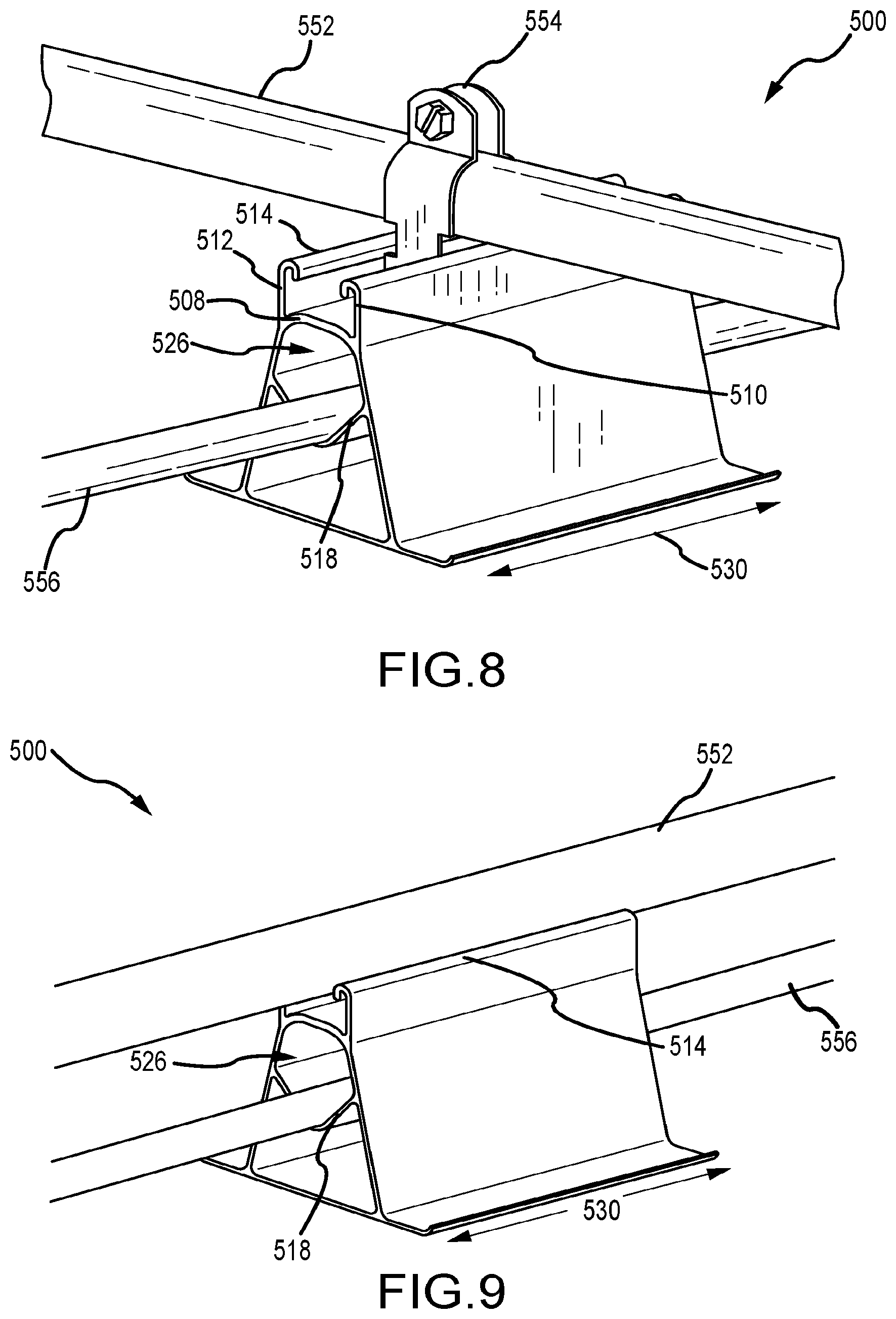 Patent US12104381 Figure 8 – Rooftop equipment support and method of manufacture